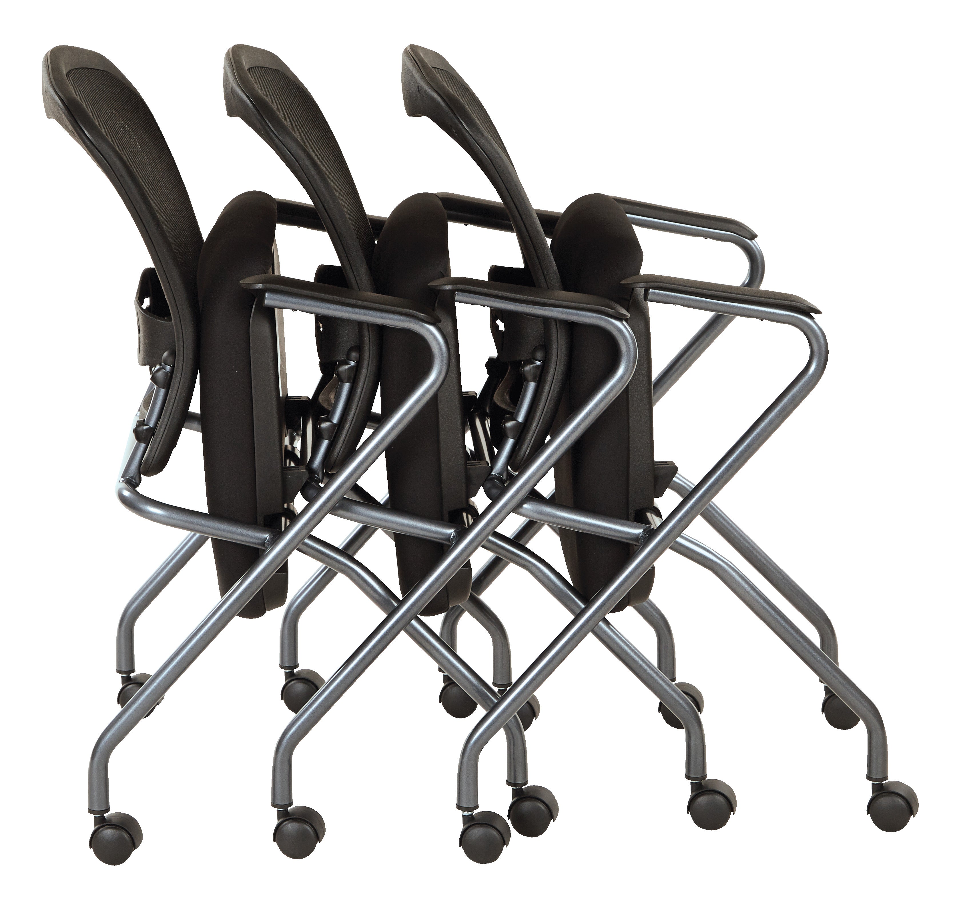 Deluxe Folding Nesting Armchair  - Coal