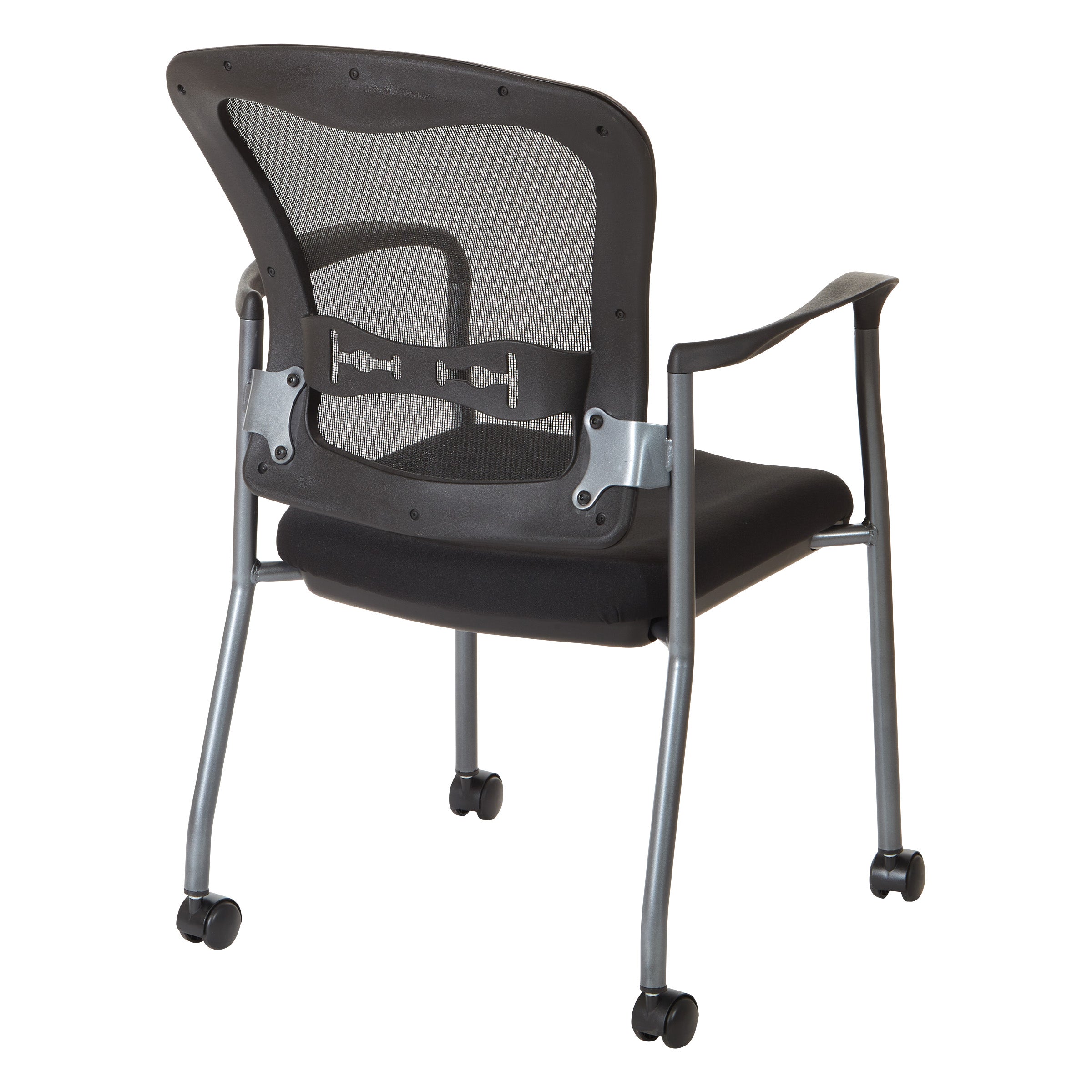 Titanium Visitors Chair with Arms - Coal
