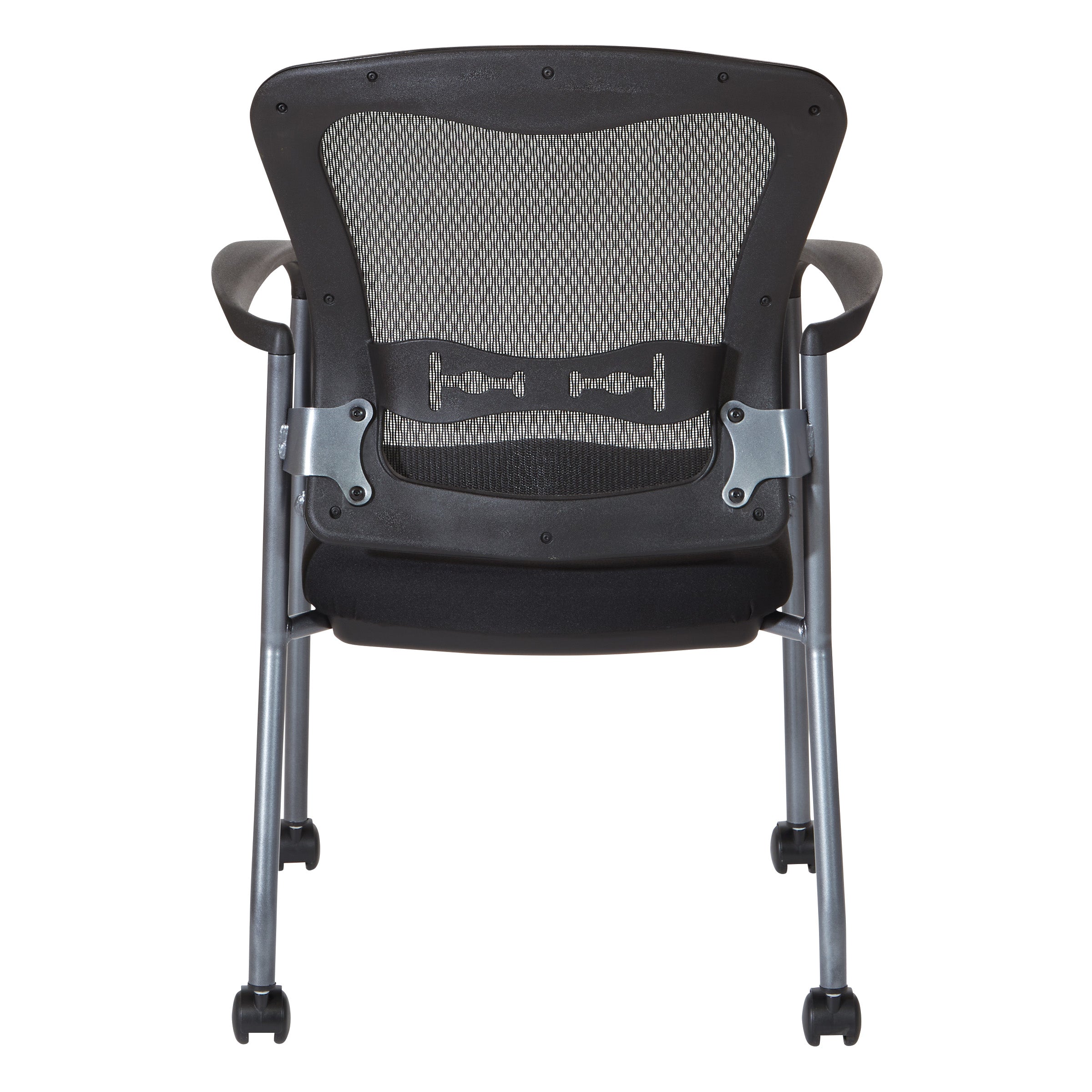 Titanium Visitors Chair with Arms - Coal