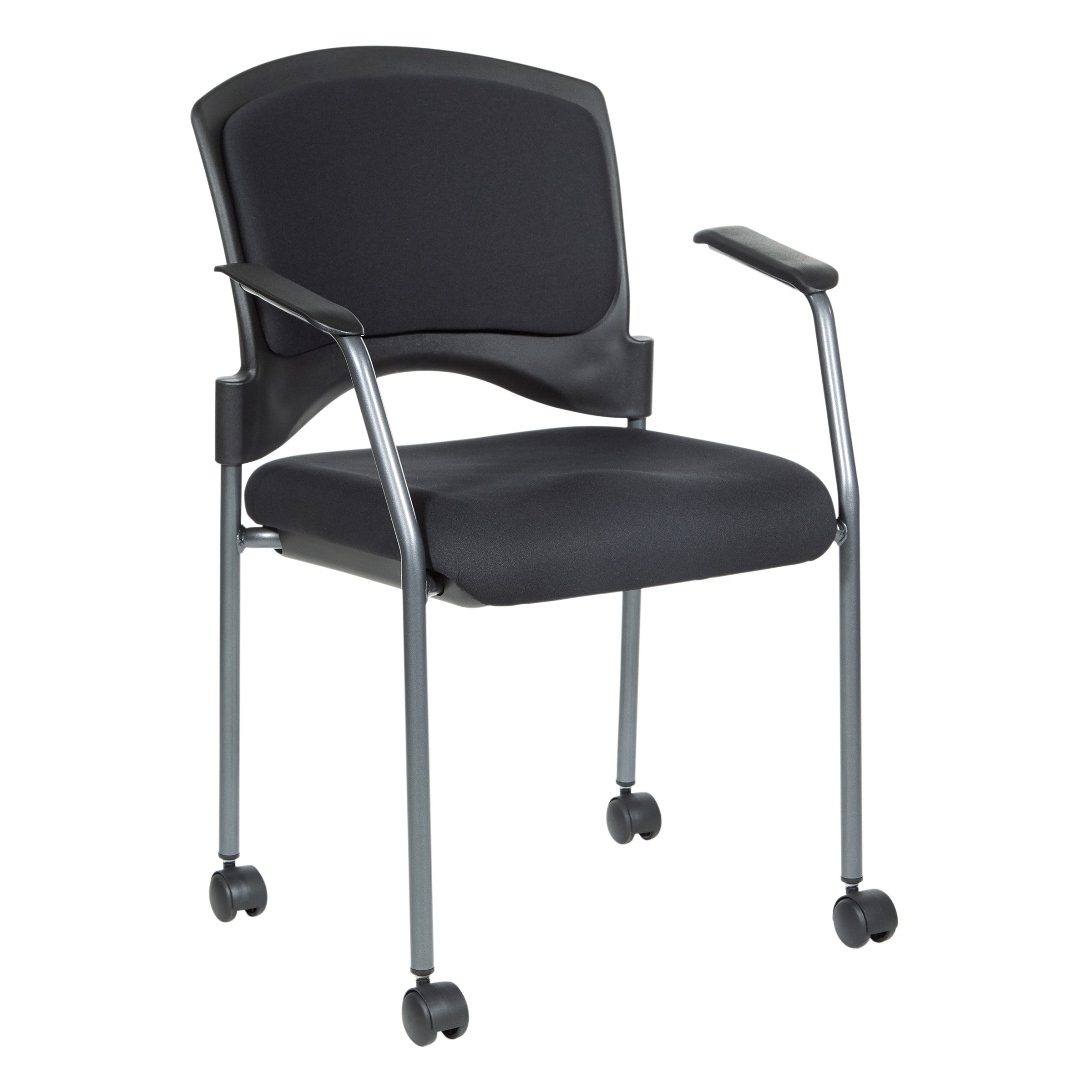 Upholstered Visitor Chair - Coal