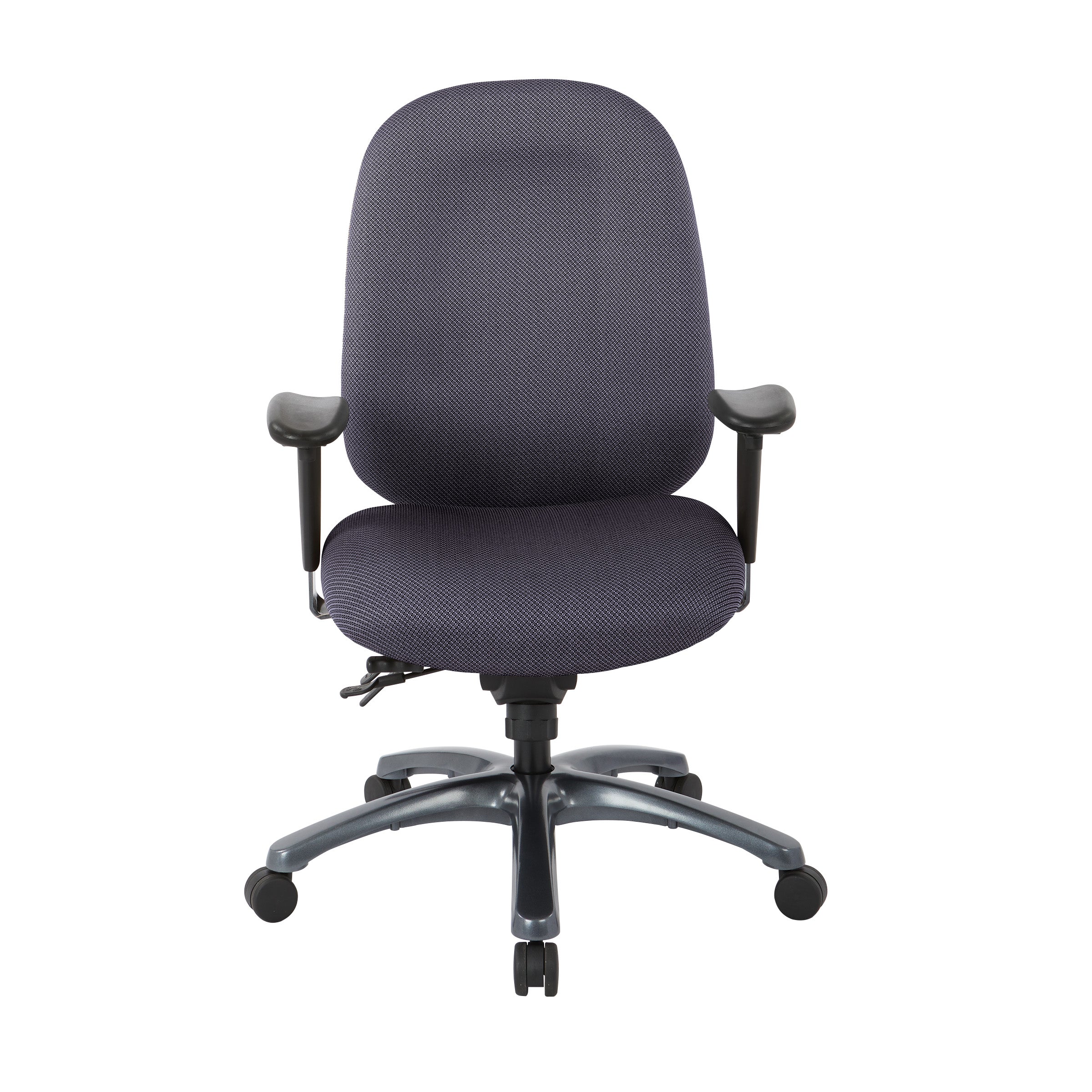 Multi-Function High Back Chair with Seat Slider and Titanium Finish Base - Jet