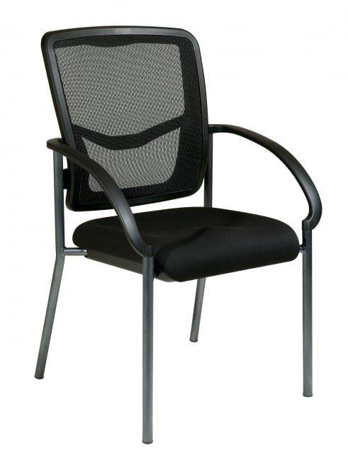 ProGrid® Back Visitors Chair with Arms - Custom B Grade Fabric
