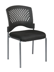 Titanium Finish Armless Visitors Ch - Coal
