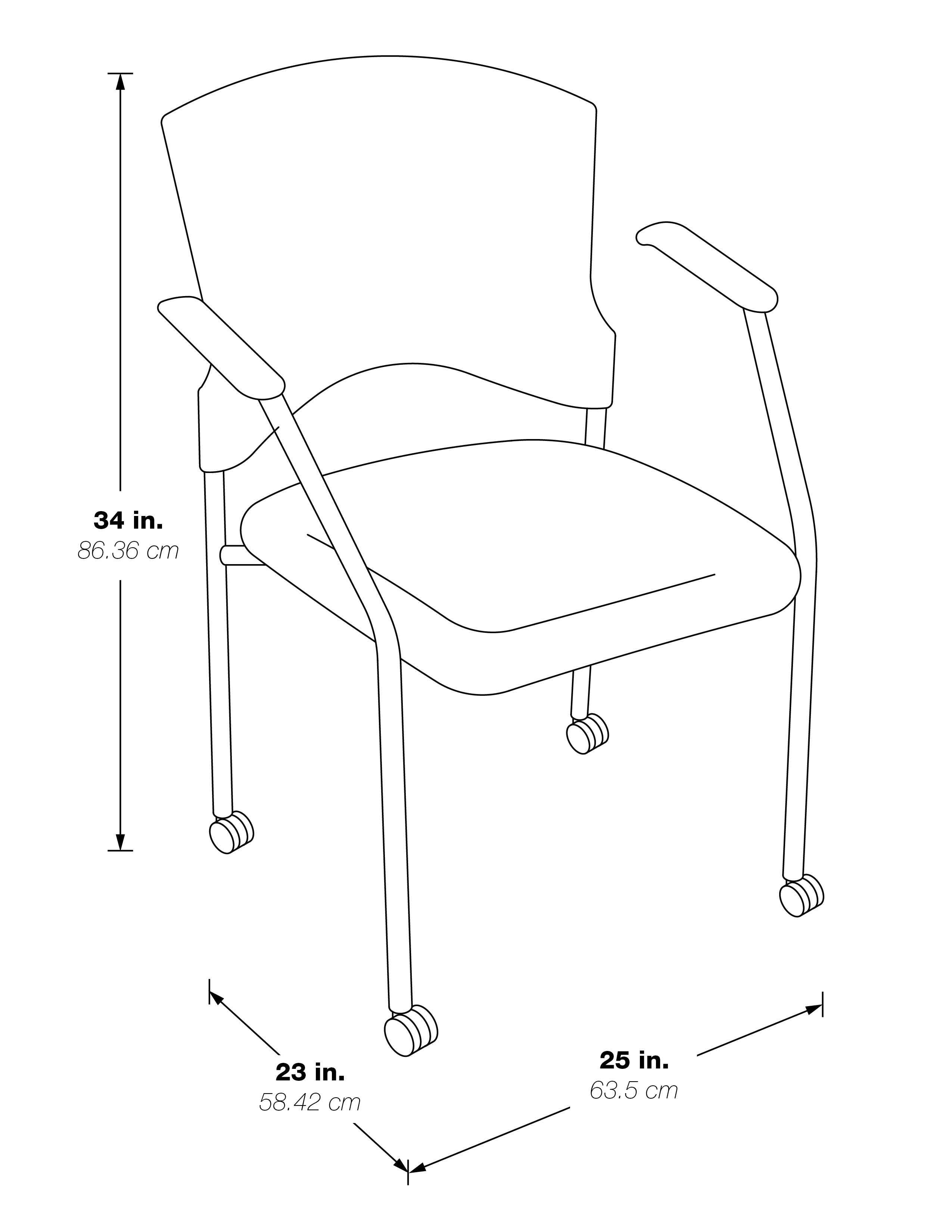 Titanium Finish Visitors Chair - Coal