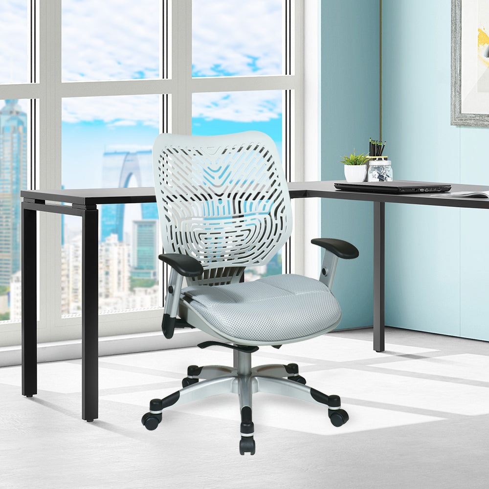 SpaceFlex® Back Managers Chair - Ice/ Shadow