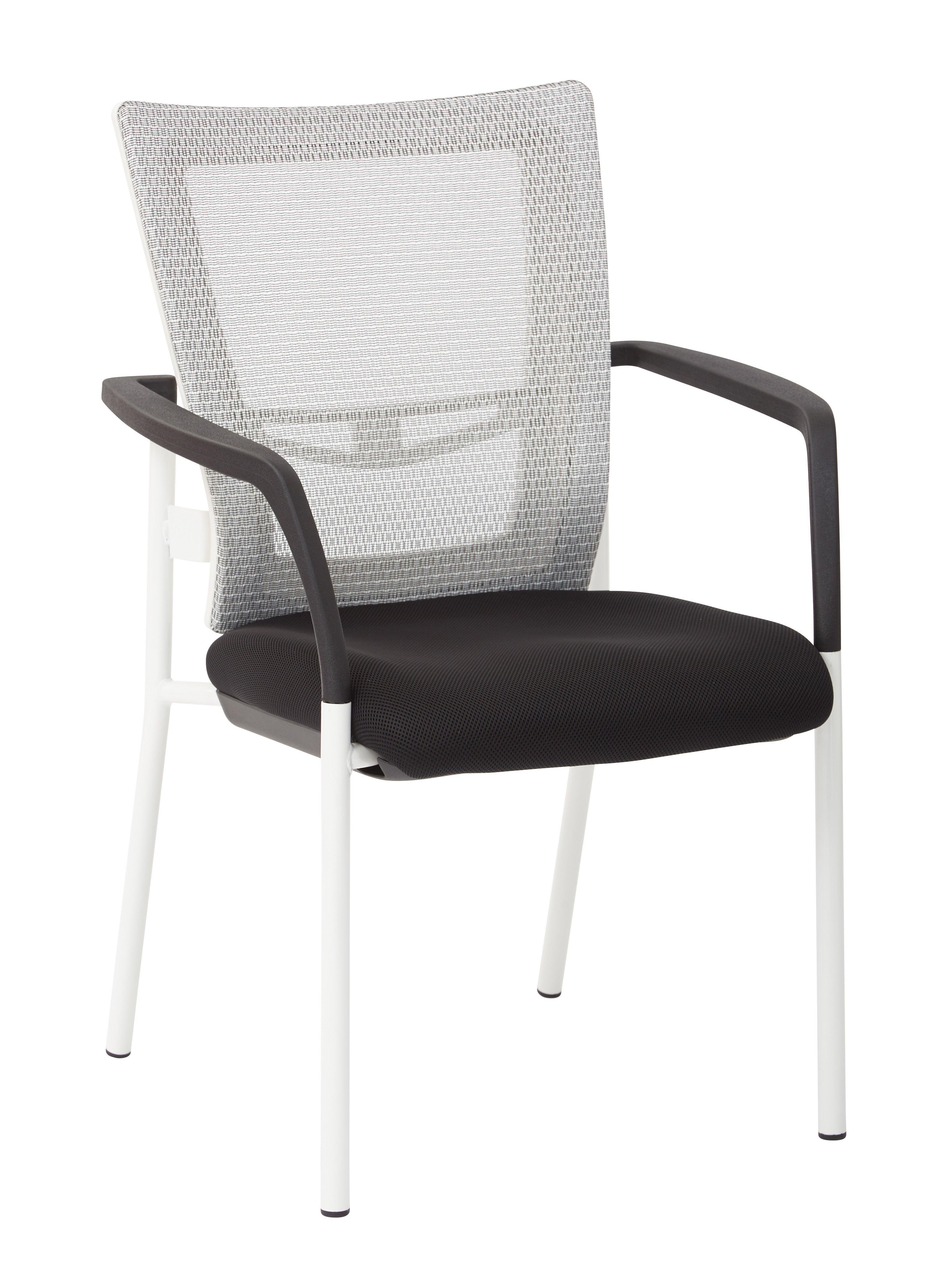 ProGrid® Mesh Back Visitors Chair - White / Black
