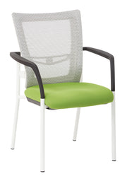 ProGrid® Mesh Back Visitors Chair - White / Green