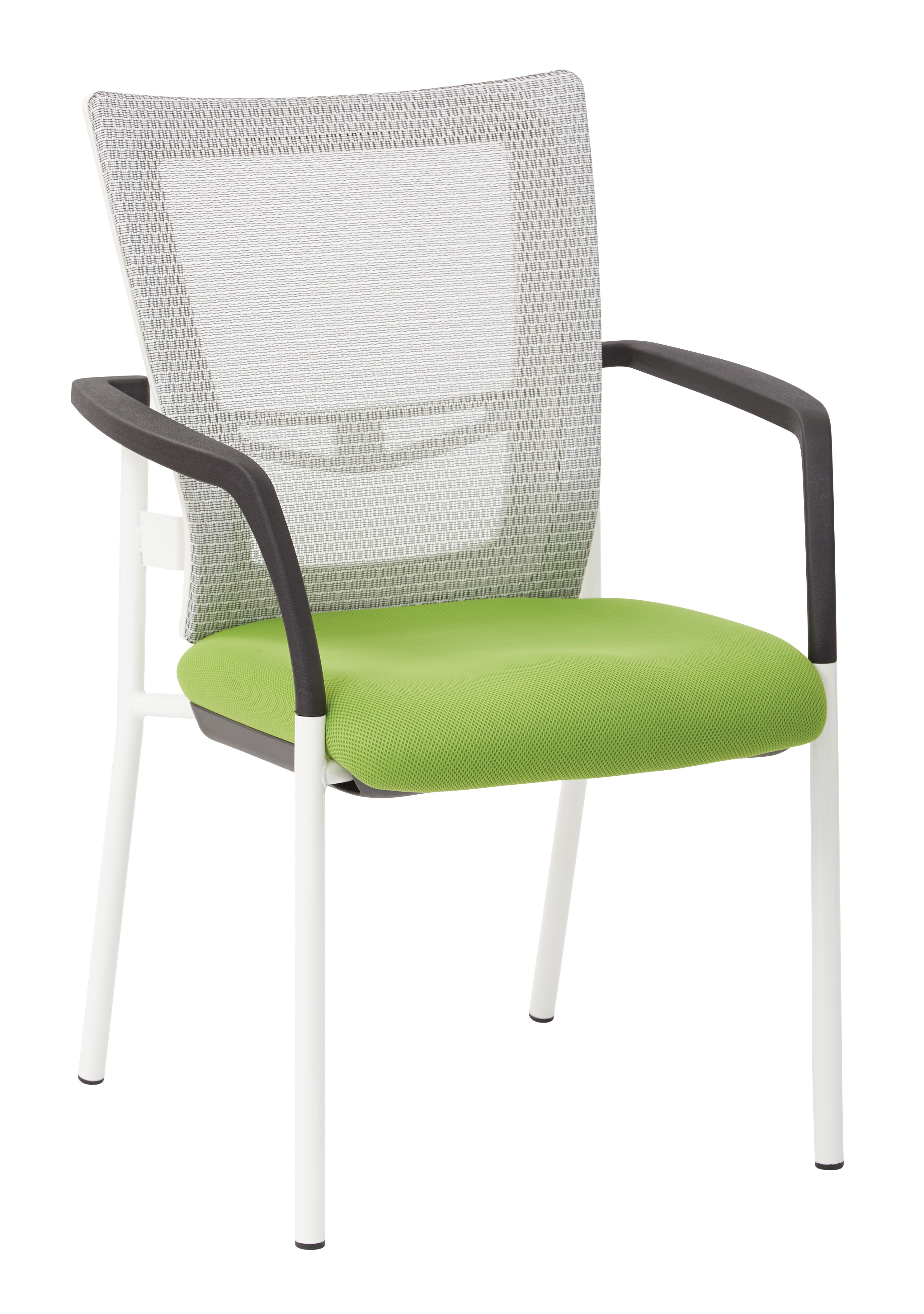 ProGrid® Mesh Back Visitors Chair - White / Green