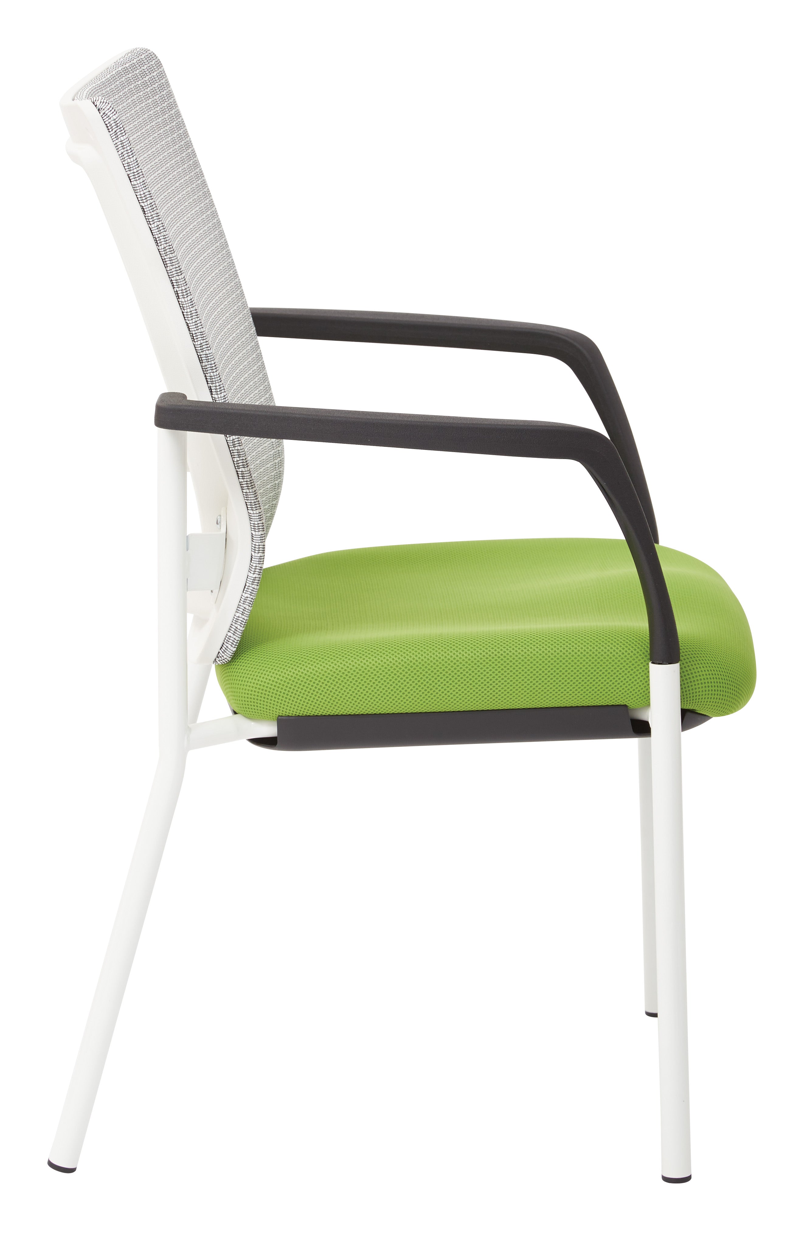 ProGrid® Mesh Back Visitors Chair - White / Green
