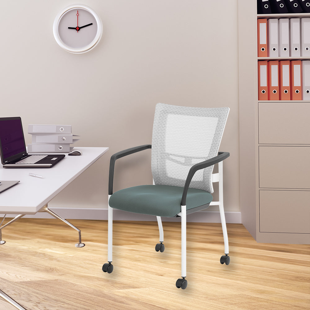 ProGrid® Mesh Back Visitors Chair - White/Grey
