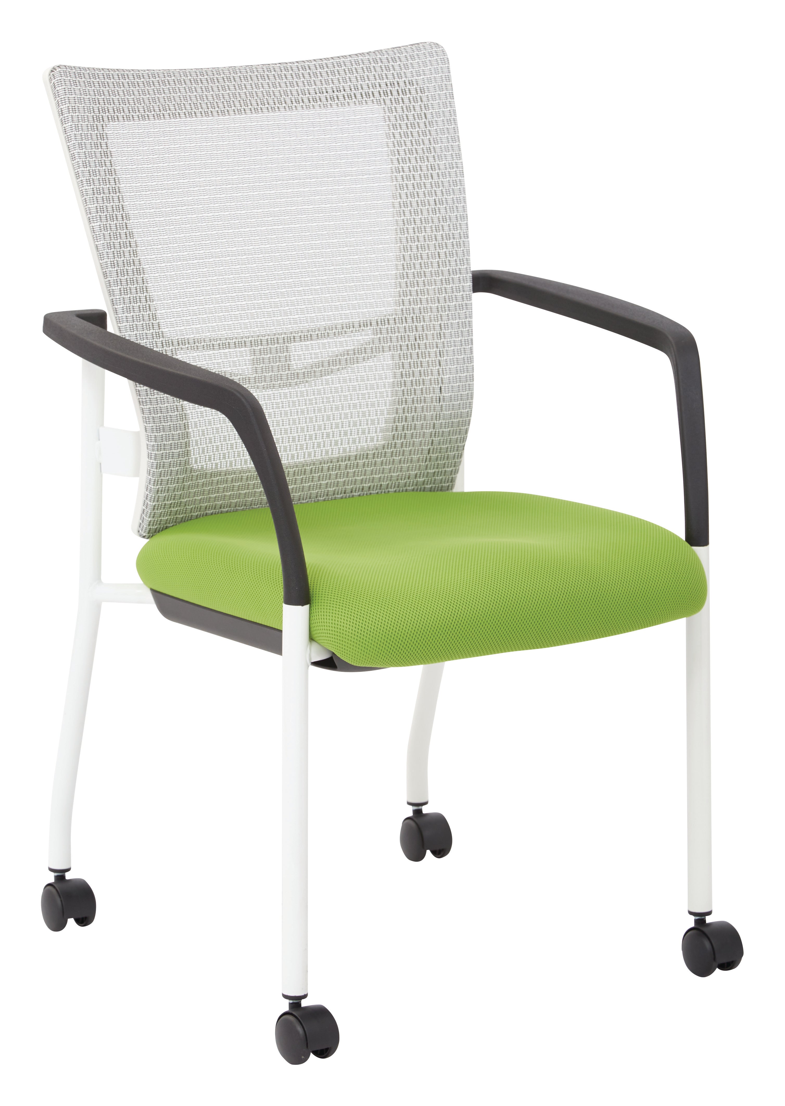 ProGrid® Mesh Back Visitors Chair - White / Green