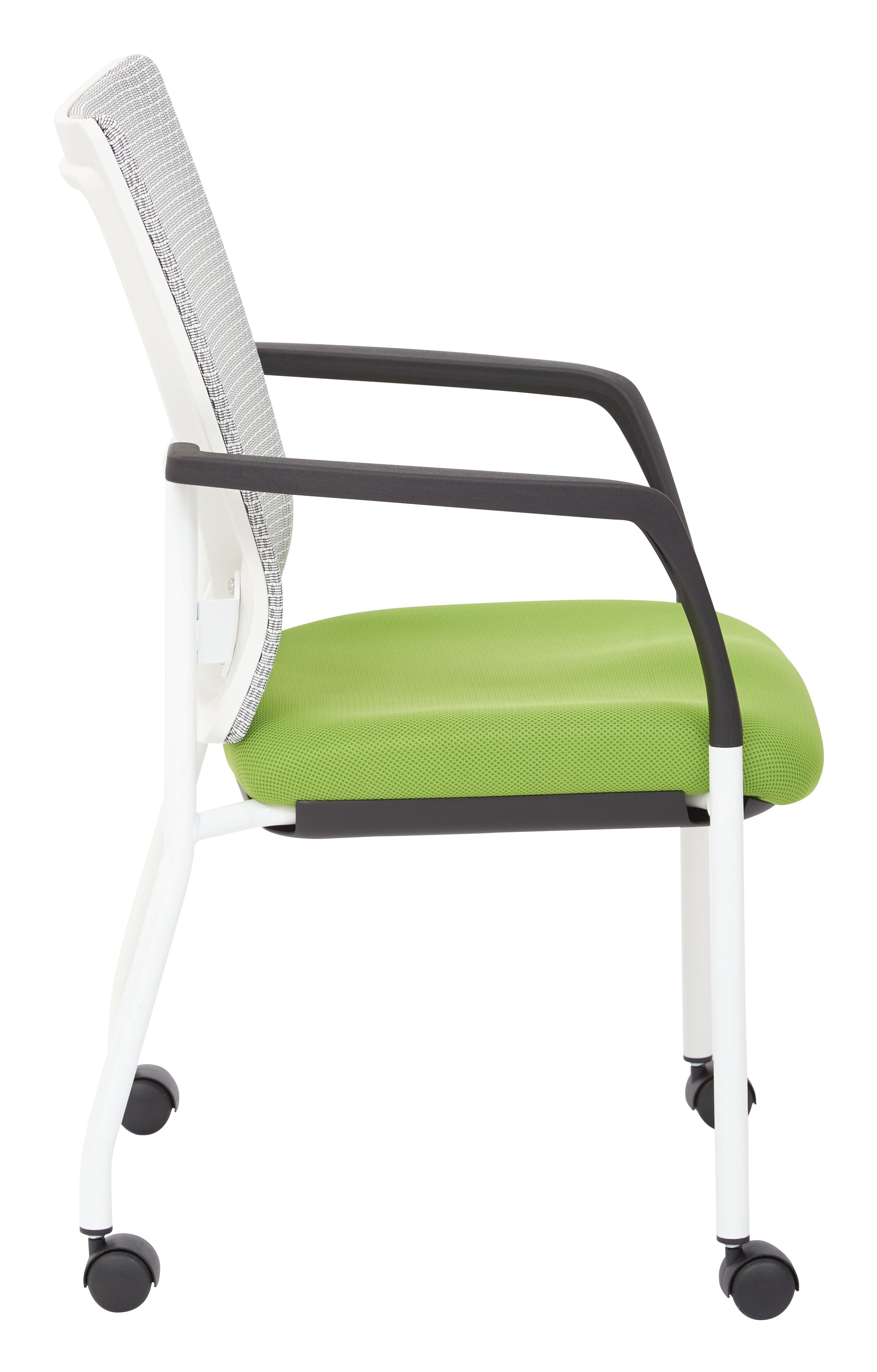 ProGrid® Mesh Back Visitors Chair - White / Green