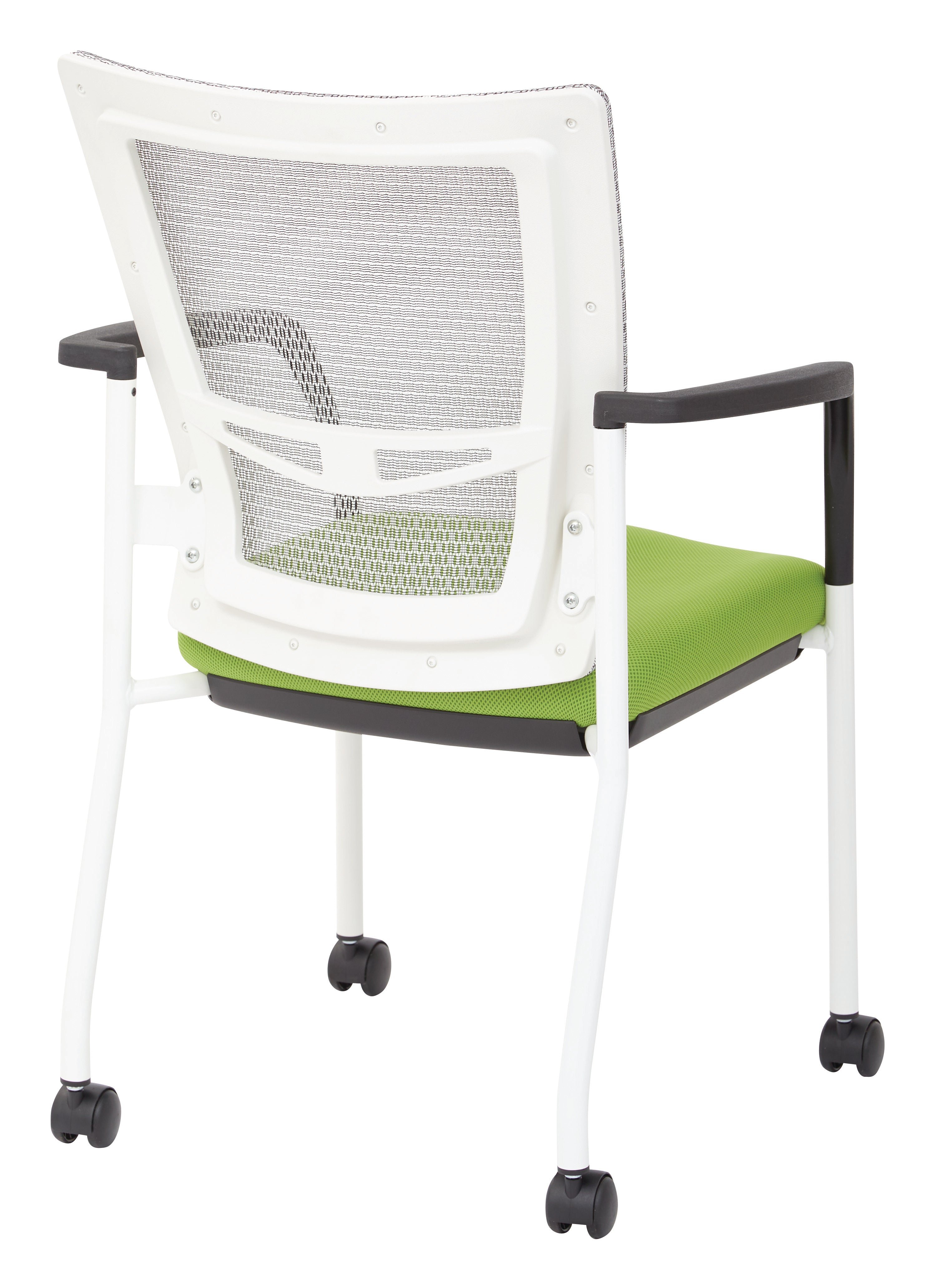 ProGrid® Mesh Back Visitors Chair - White / Green