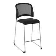 Tall Stacking Visitors Chair - Black