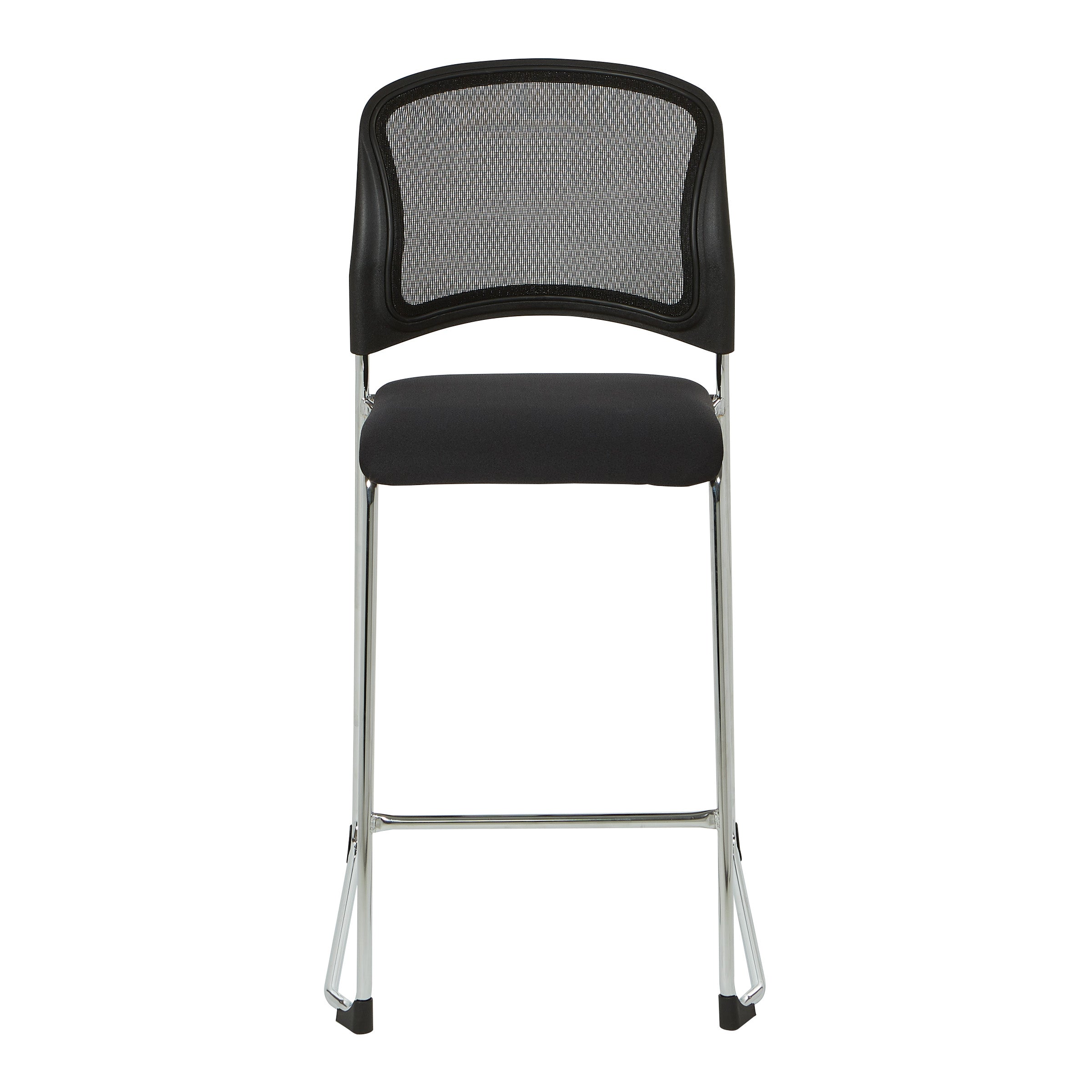 Tall Stacking Visitors Chair - Black
