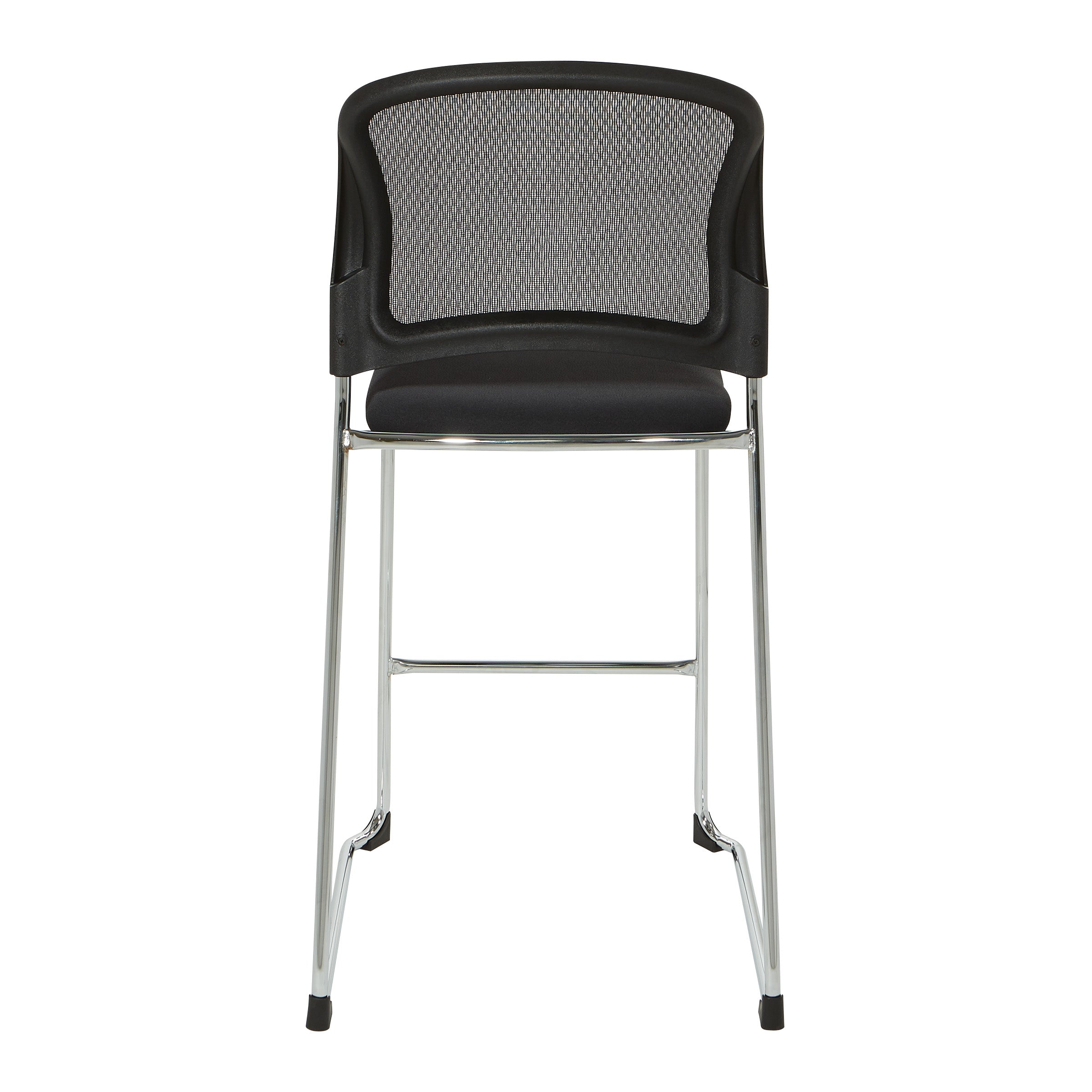 Tall Stacking Visitors Chair - Black