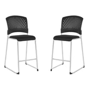 Tall Stacking Visitor Chairs - Coal