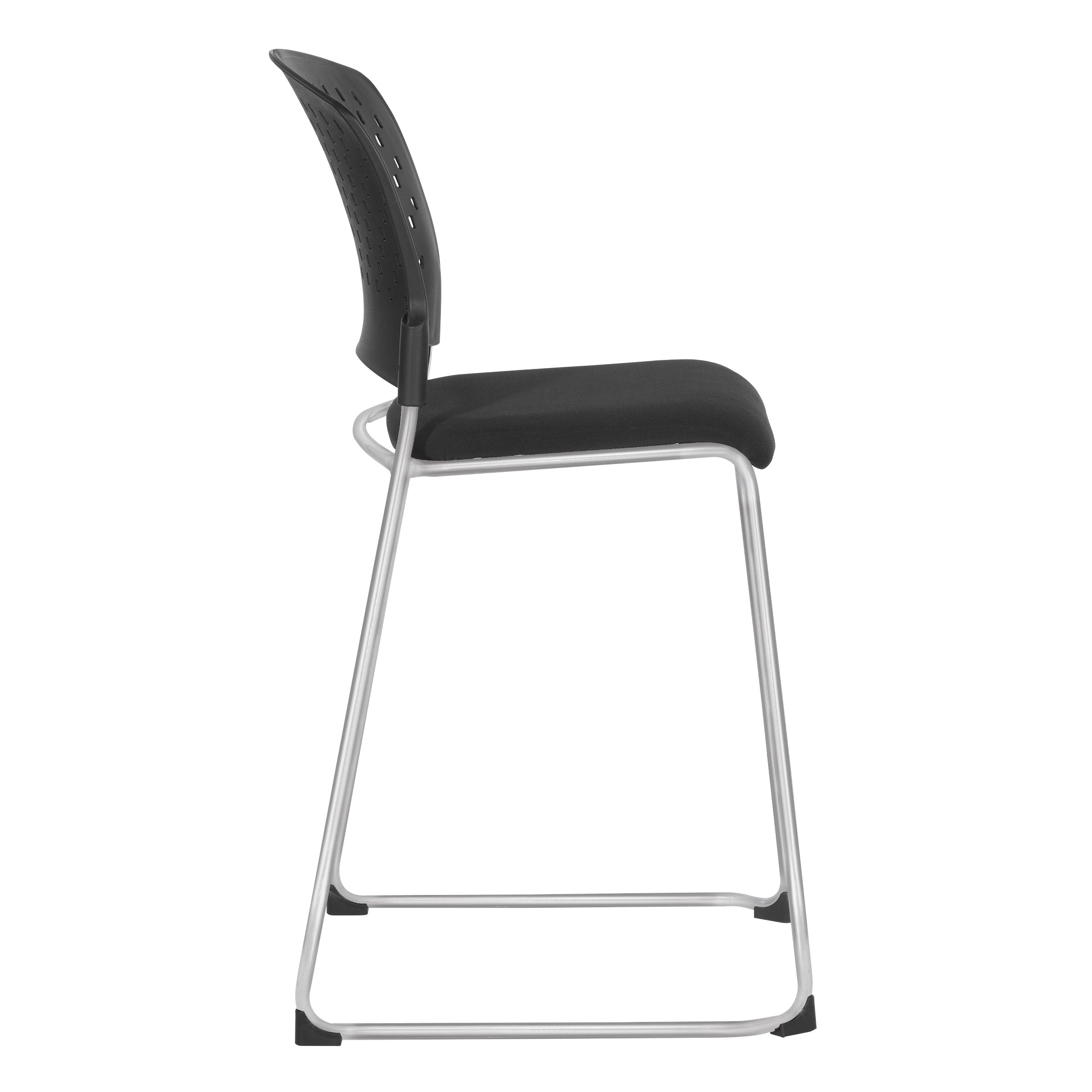 Tall Stacking Visitor Chairs - Coal
