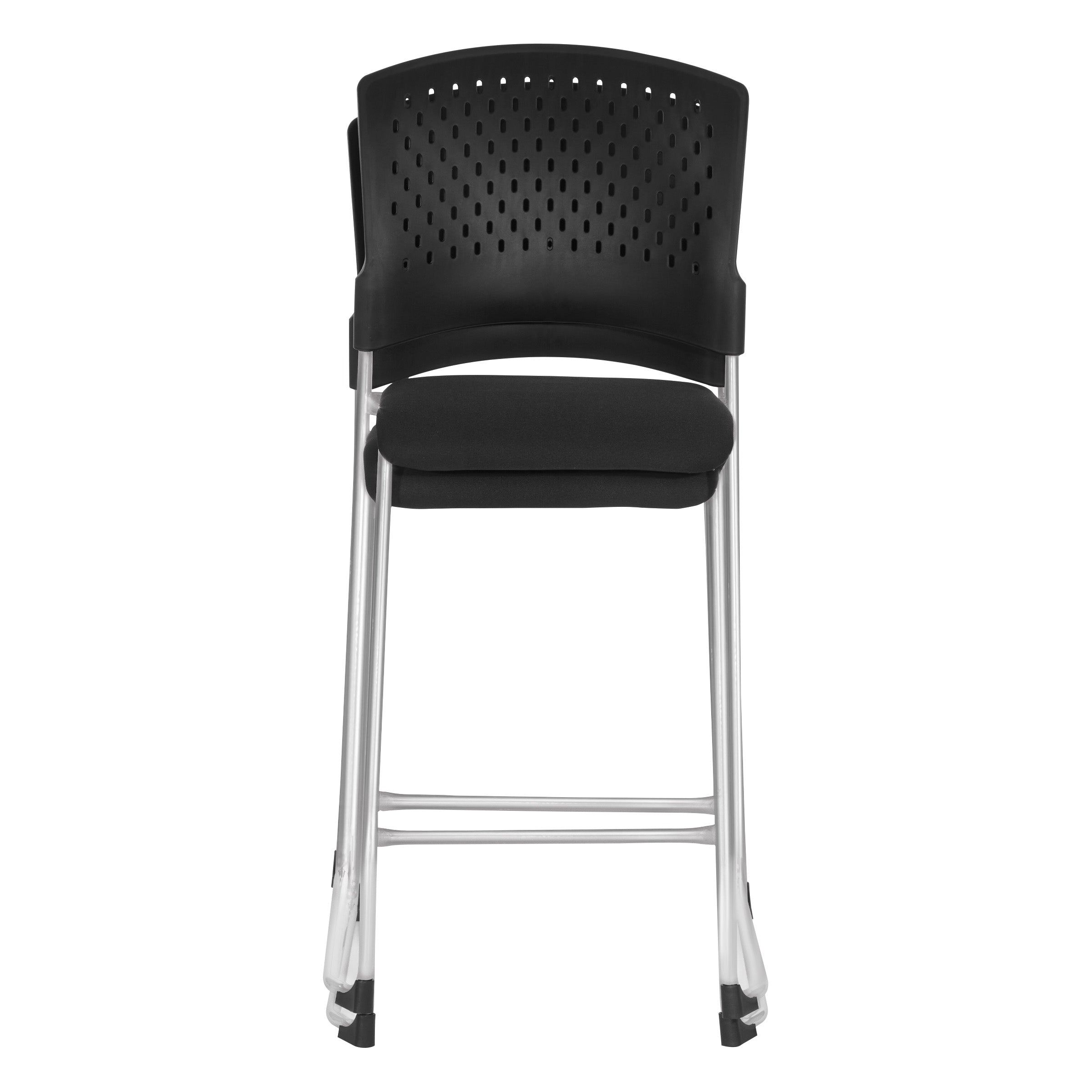 Tall Stacking Visitor Chairs - Coal