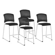 Tall Stacking Visitor Chairs - Coal