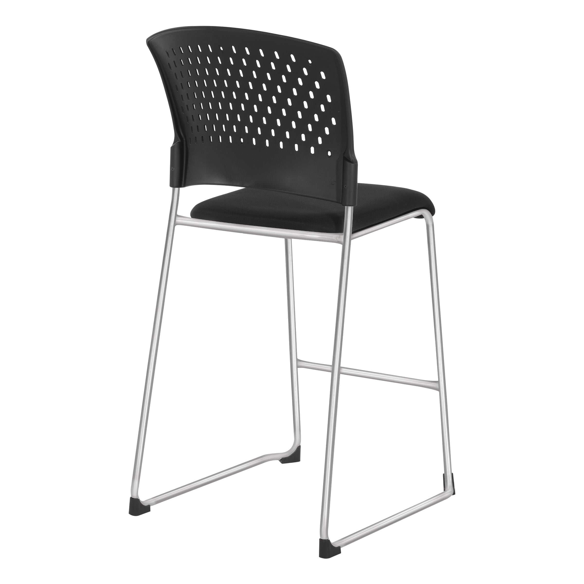 Tall Stacking Visitor Chairs - Coal