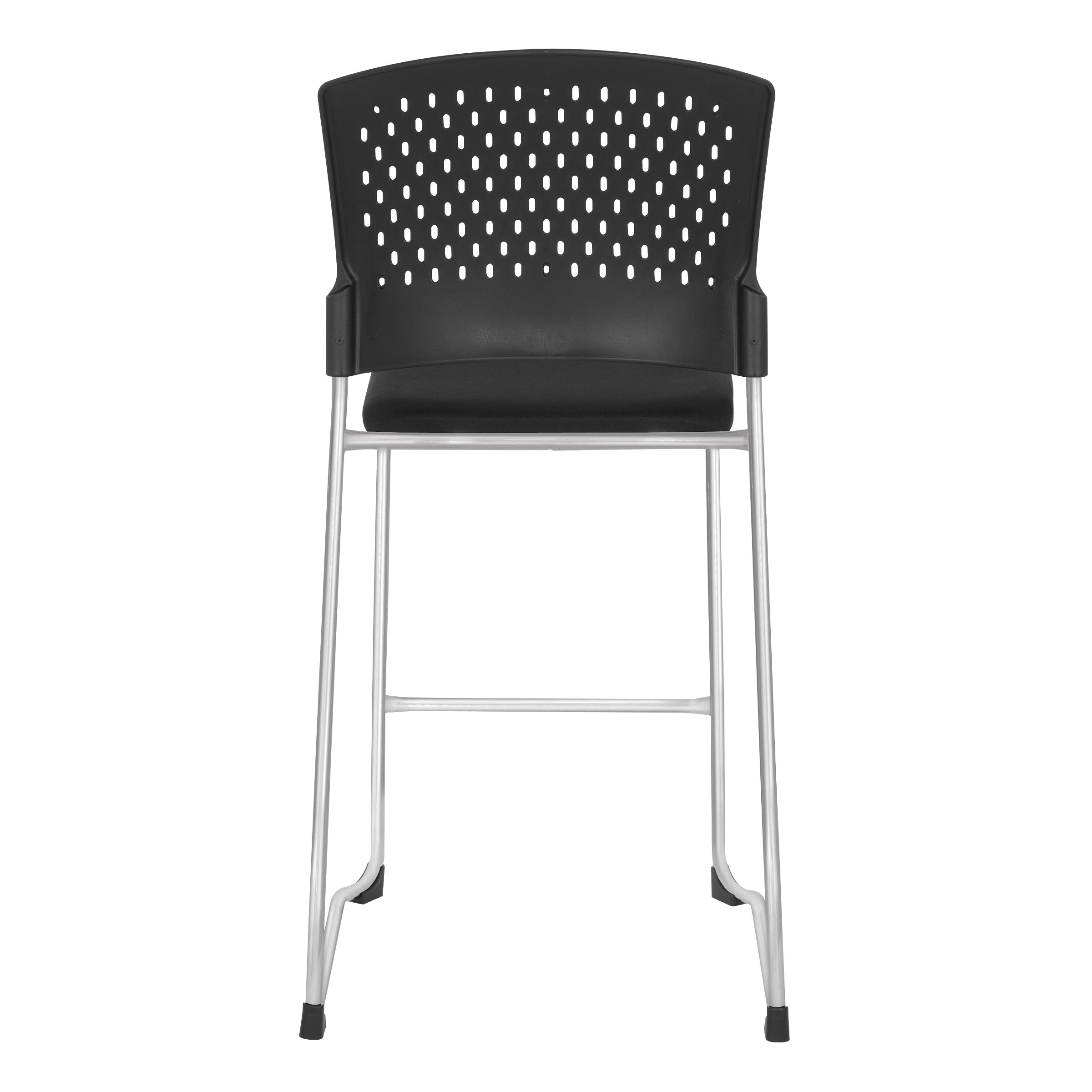 Tall Stacking Visitor Chairs - Coal