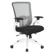 Vertical Mesh Back Managers Chair - White/Black