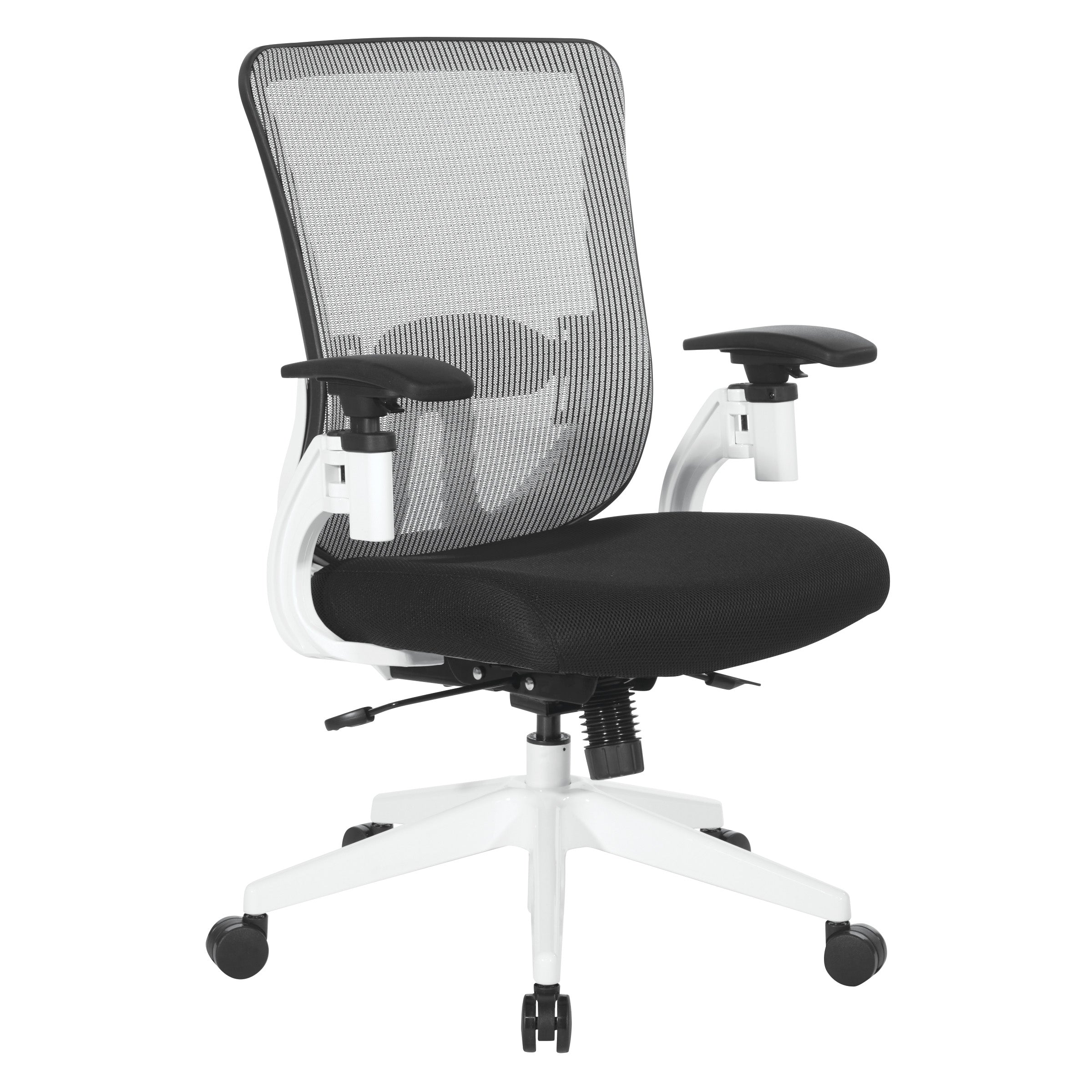 Vertical Mesh Back Managers Chair - White/Black