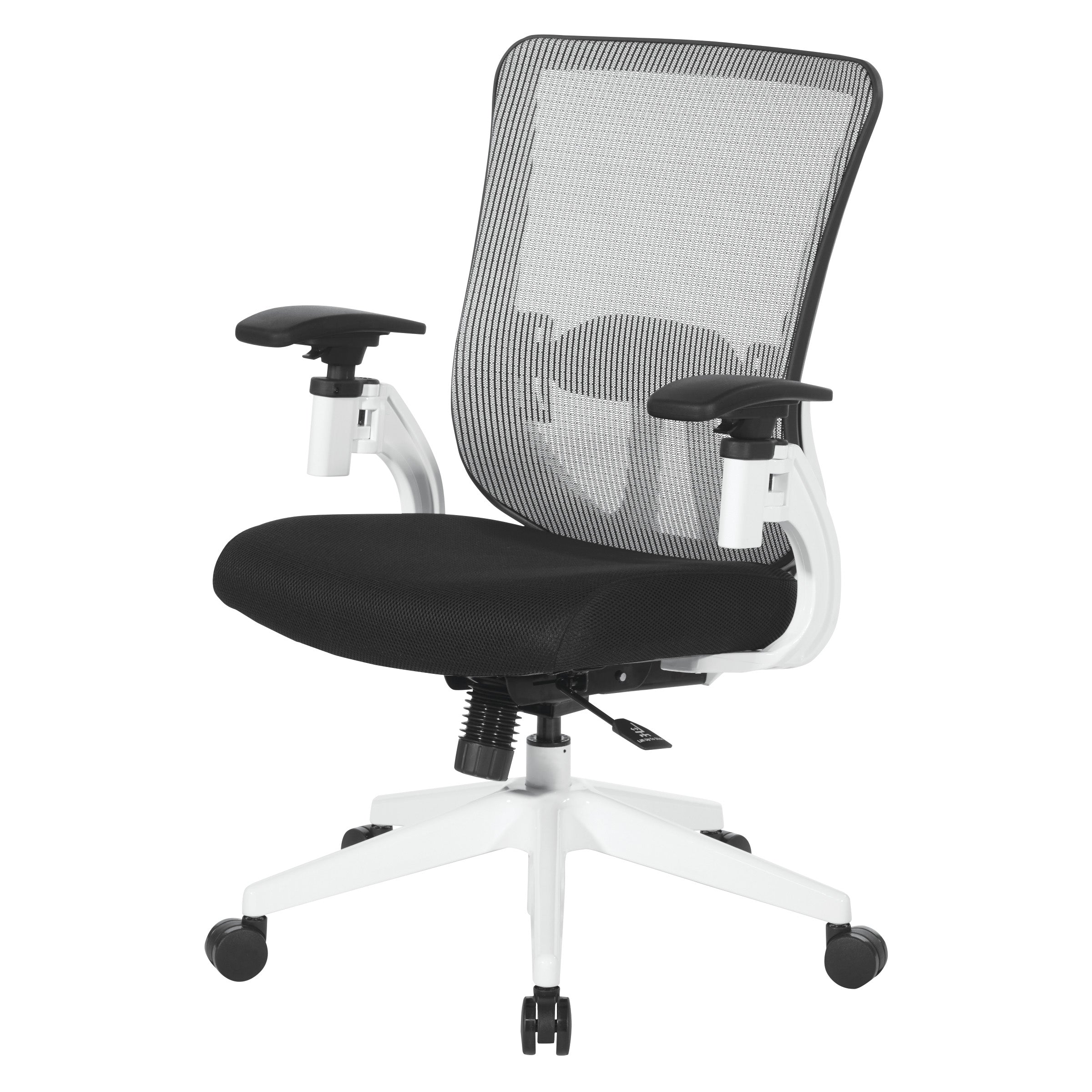 Vertical Mesh Back Managers Chair - White/Black