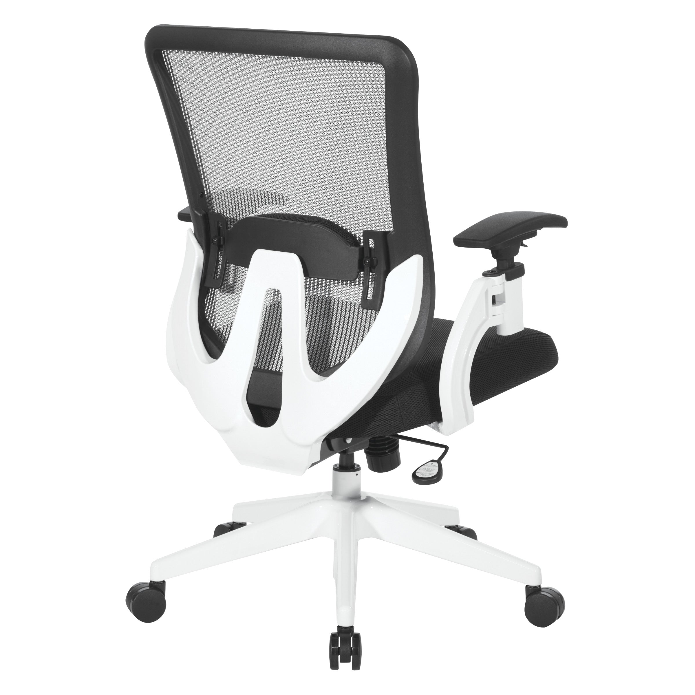 Vertical Mesh Back Managers Chair - White/Black