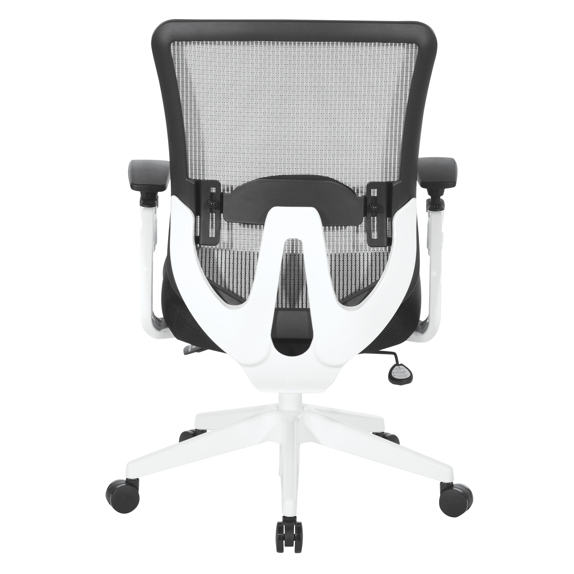 Vertical Mesh Back Managers Chair - White/Black