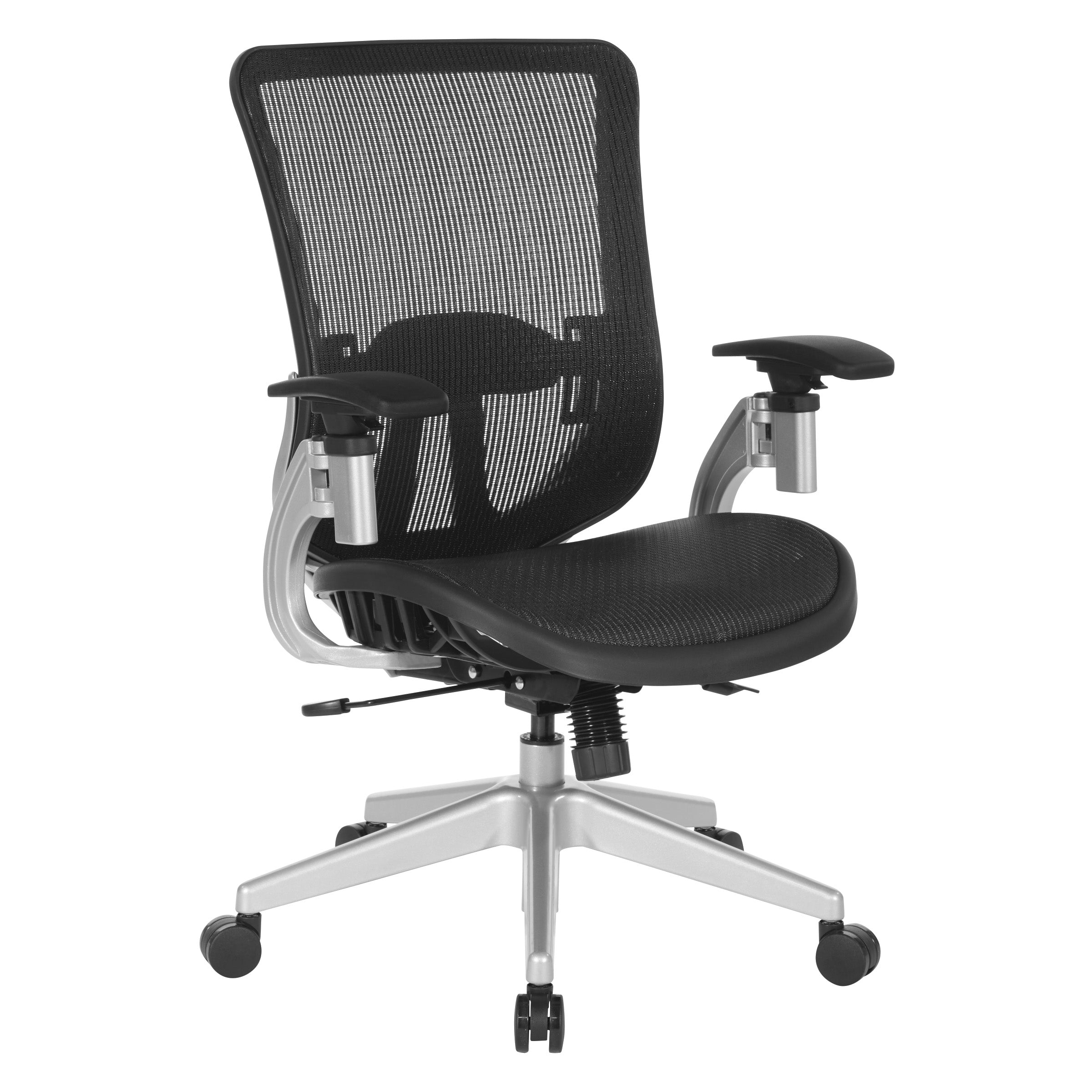 Vertical Mesh Back Managers Chair - Silver/Black