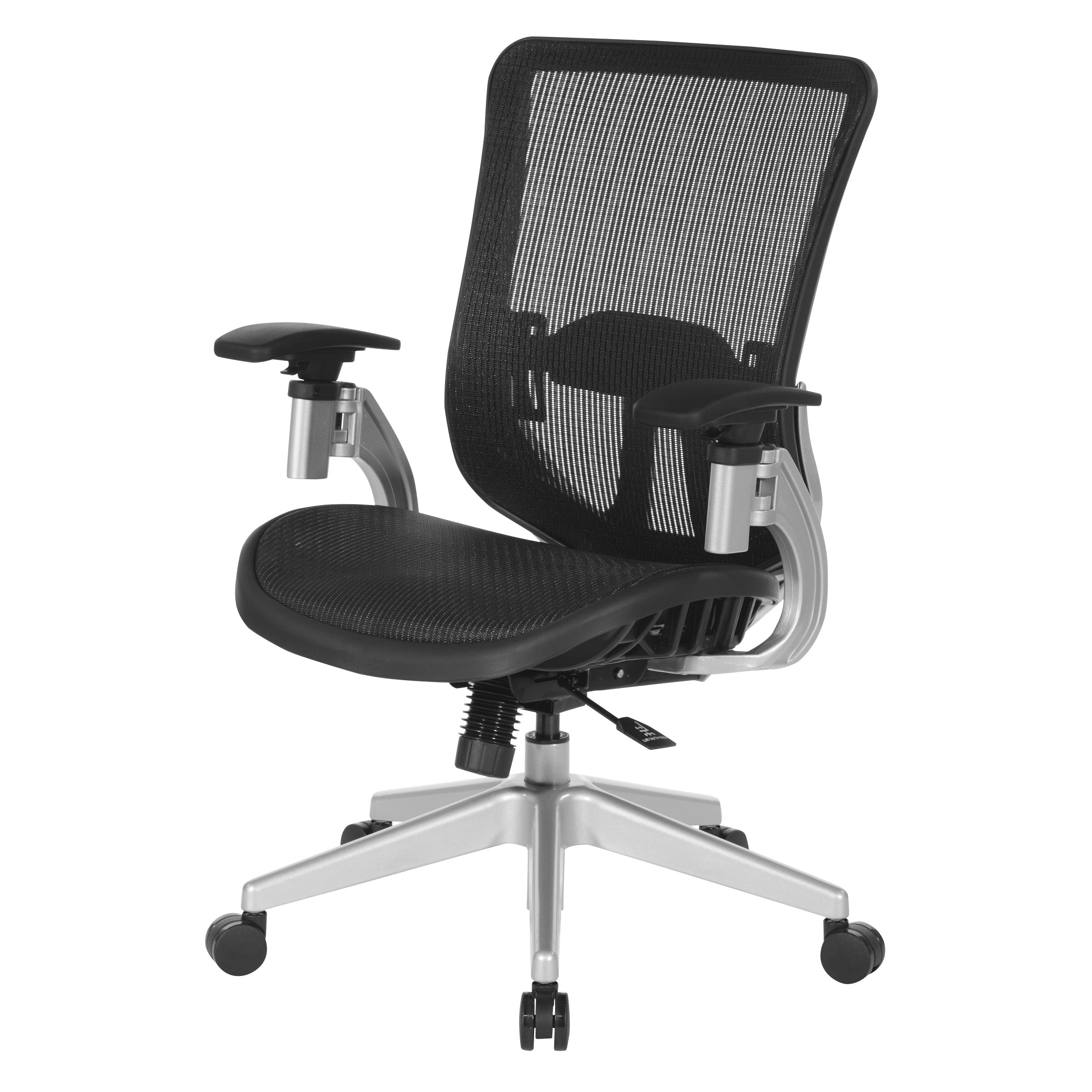 Vertical Mesh Back Managers Chair - Silver/Black