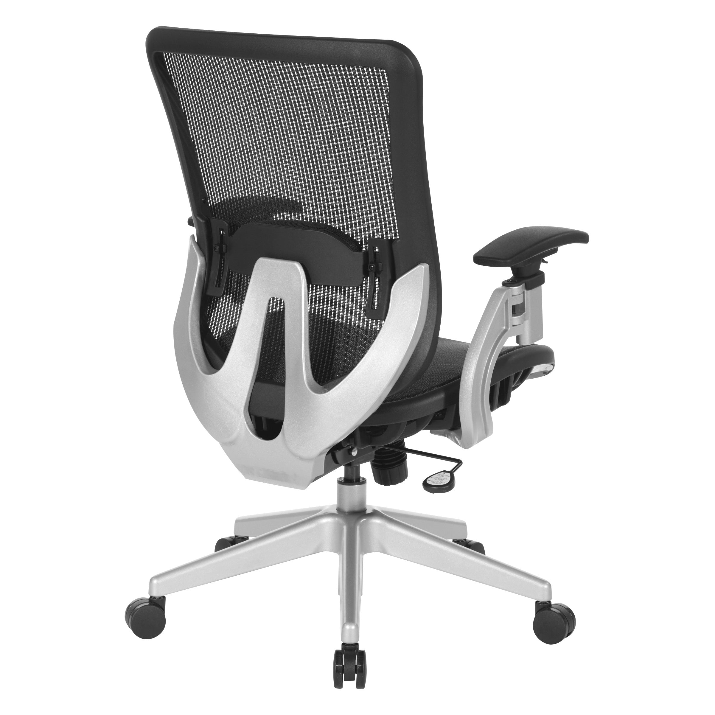 Vertical Mesh Back Managers Chair - Silver/Black