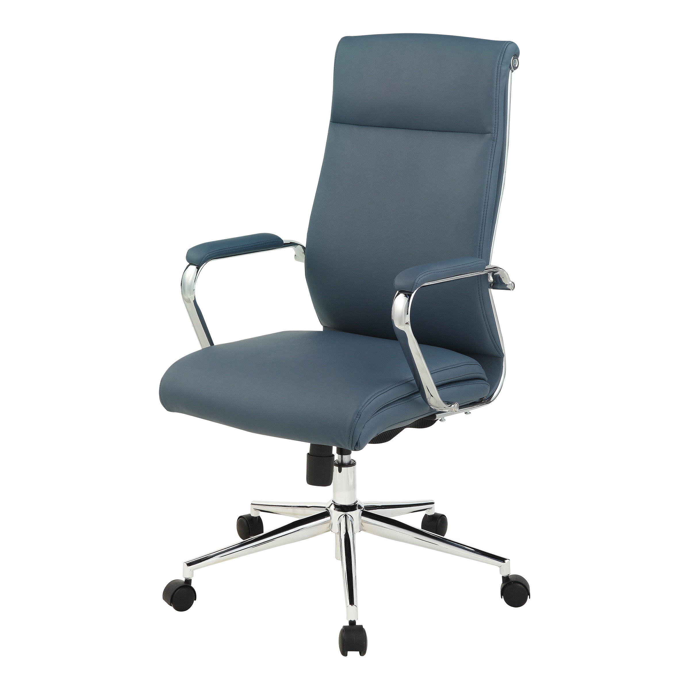 High Bk Silver Ion Technology Fabric Chair - Dillon Blue