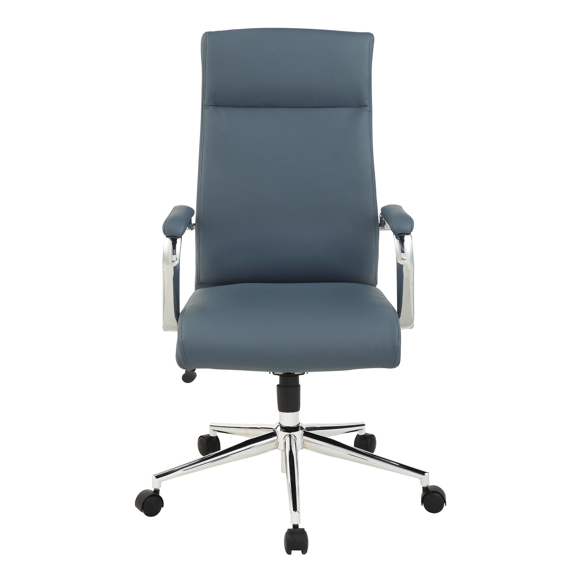 High Bk Silver Ion Technology Fabric Chair - Dillon Blue