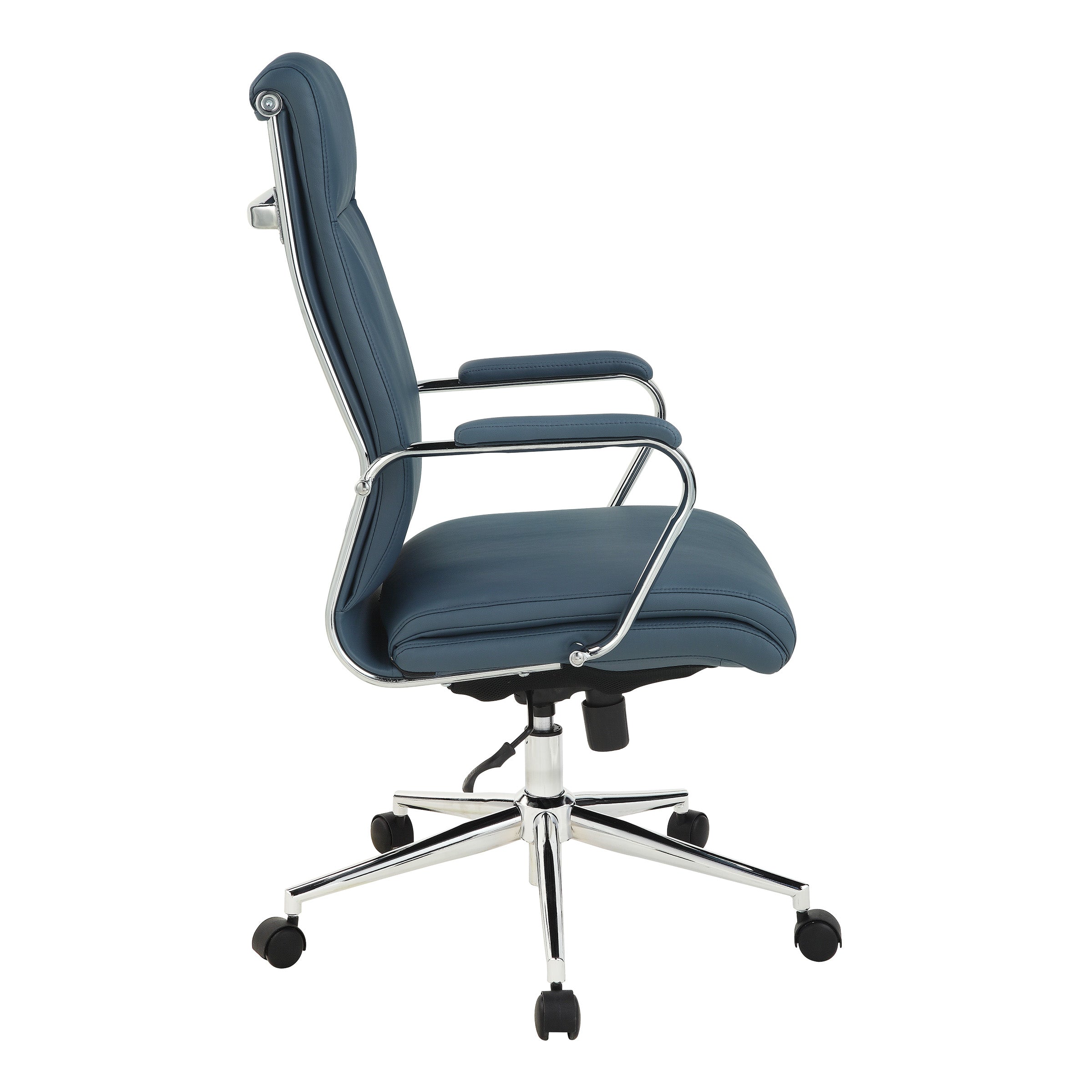 High Bk Silver Ion Technology Fabric Chair - Dillon Blue