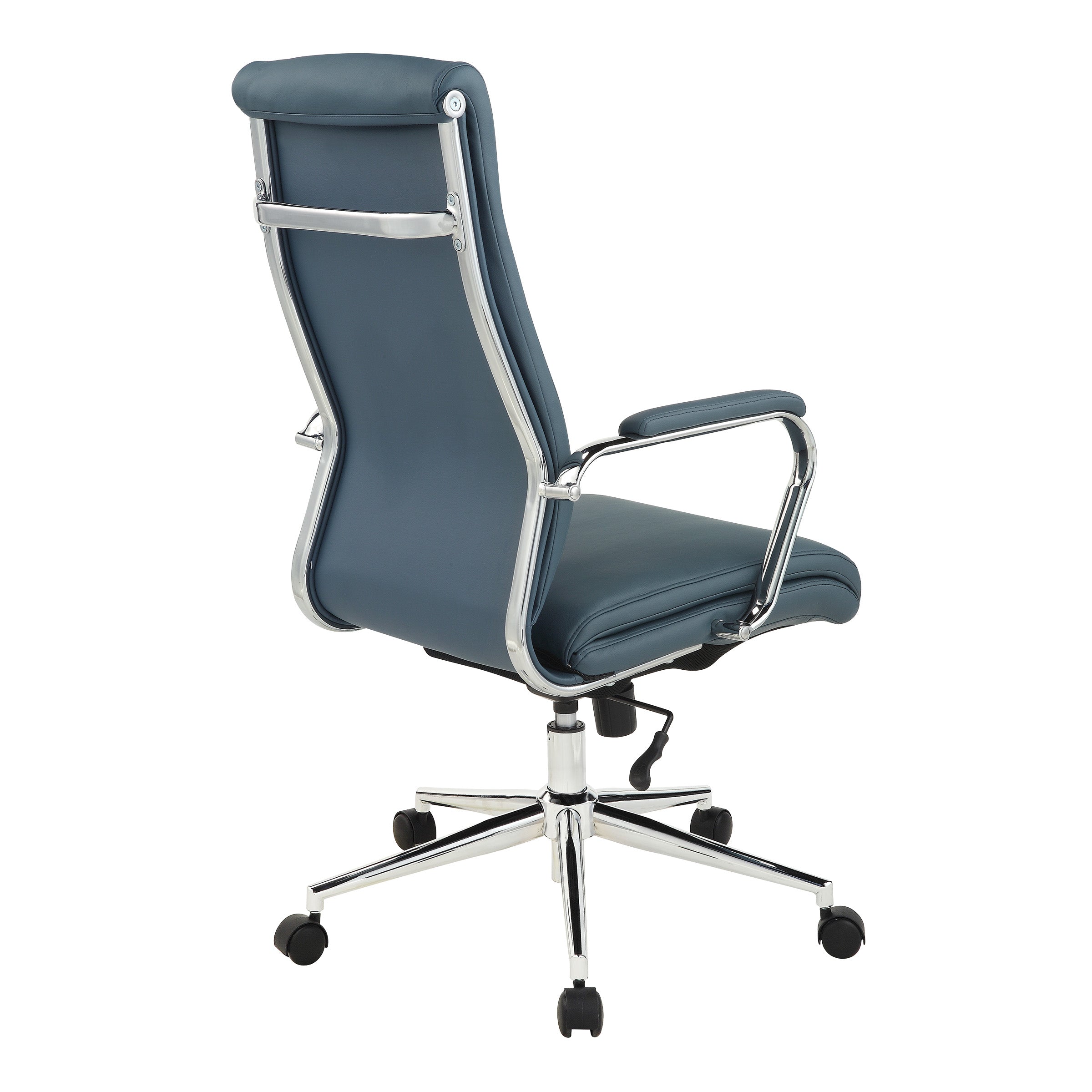 High Bk Silver Ion Technology Fabric Chair - Dillon Blue