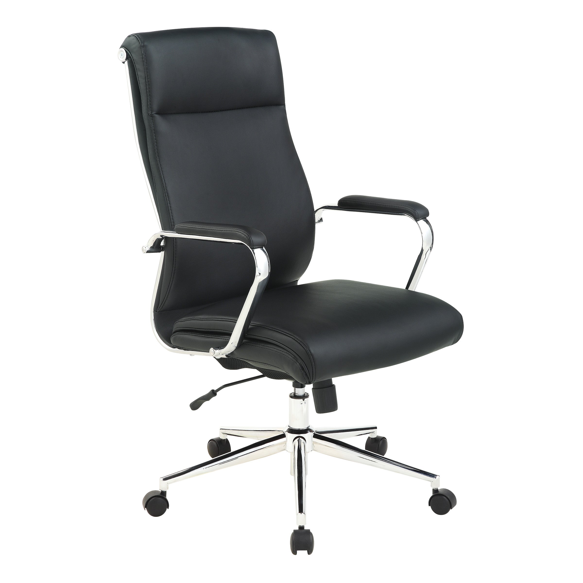 High Bk Silver Ion Technology Fabric Chair - Dillon Black