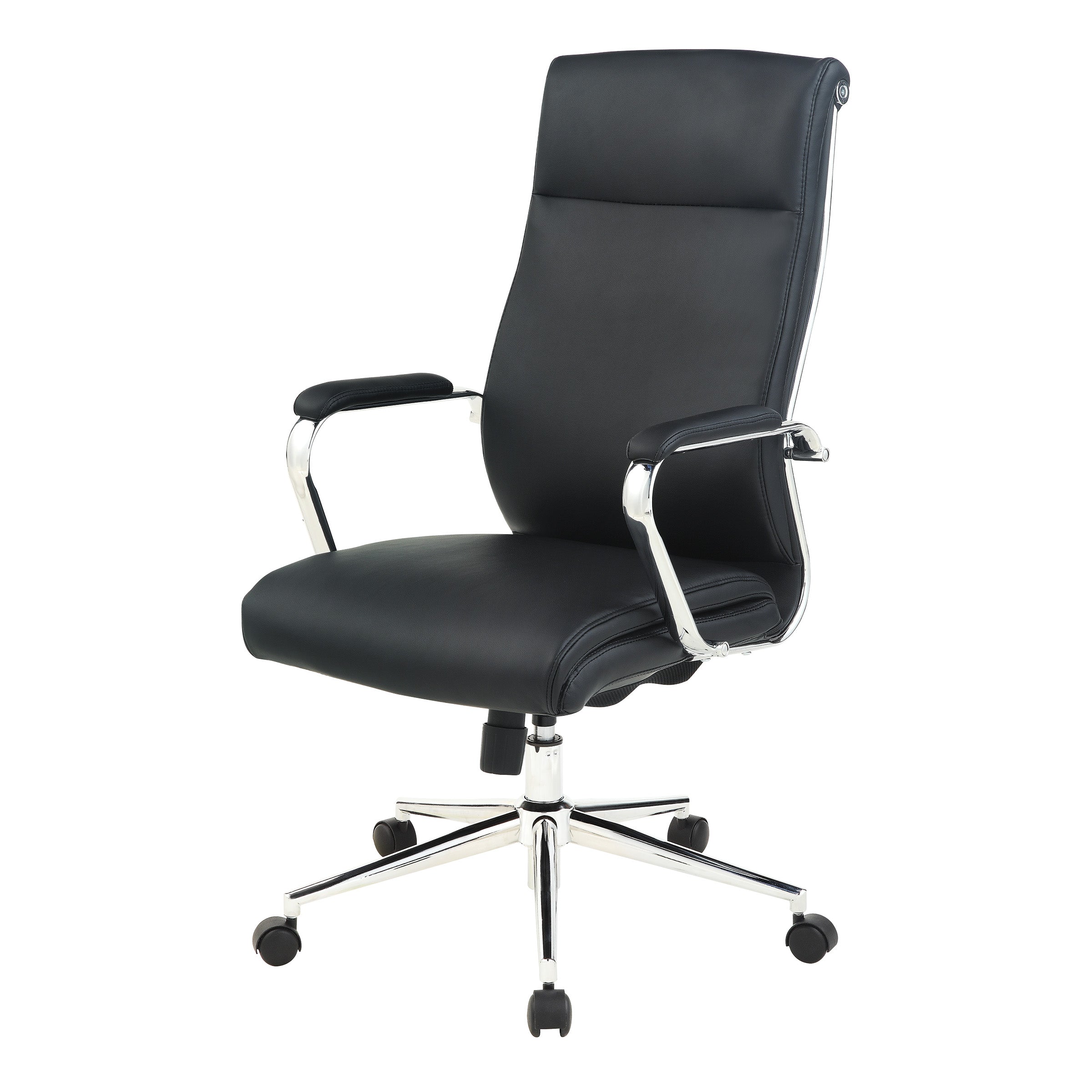 High Bk Silver Ion Technology Fabric Chair - Dillon Black