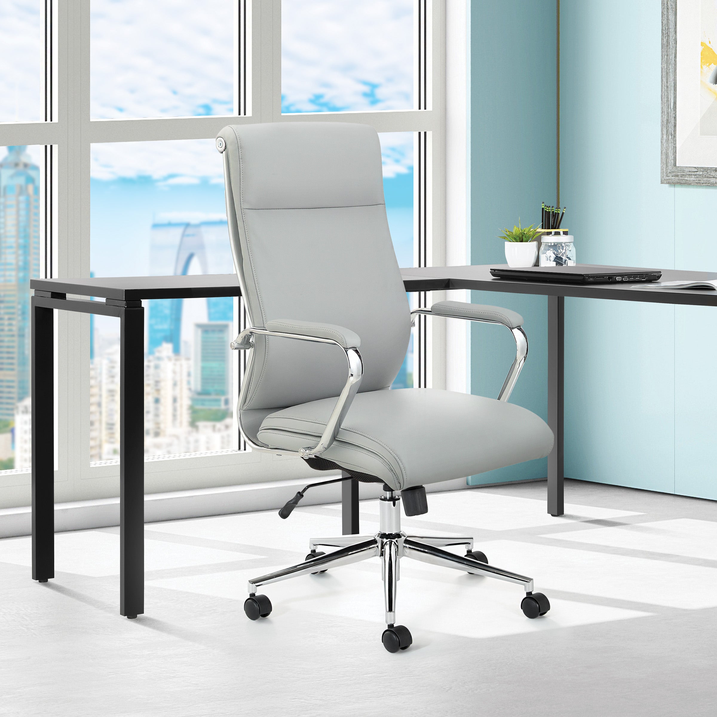 High Bk Silver Ion Technology Fabric Chair - Dillon Steel