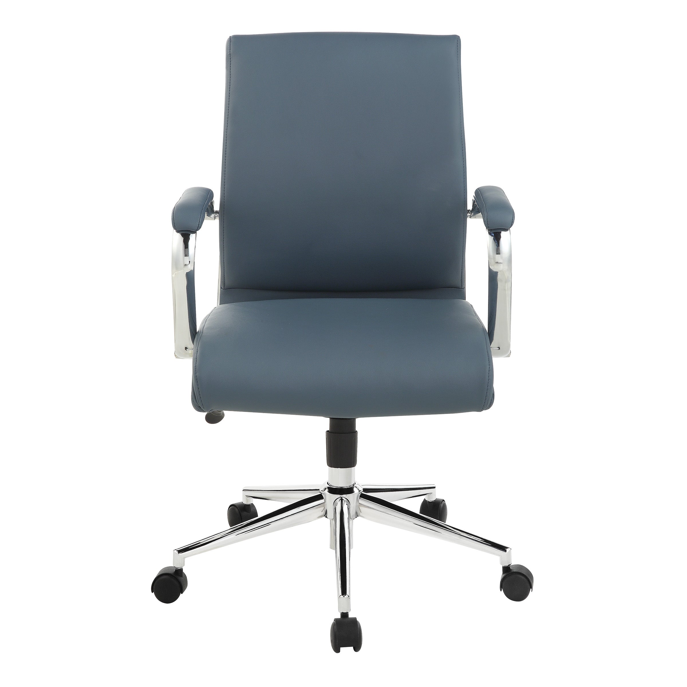 Mid Bk Silver Ion Technology Fabric Chair - Dillon Blue