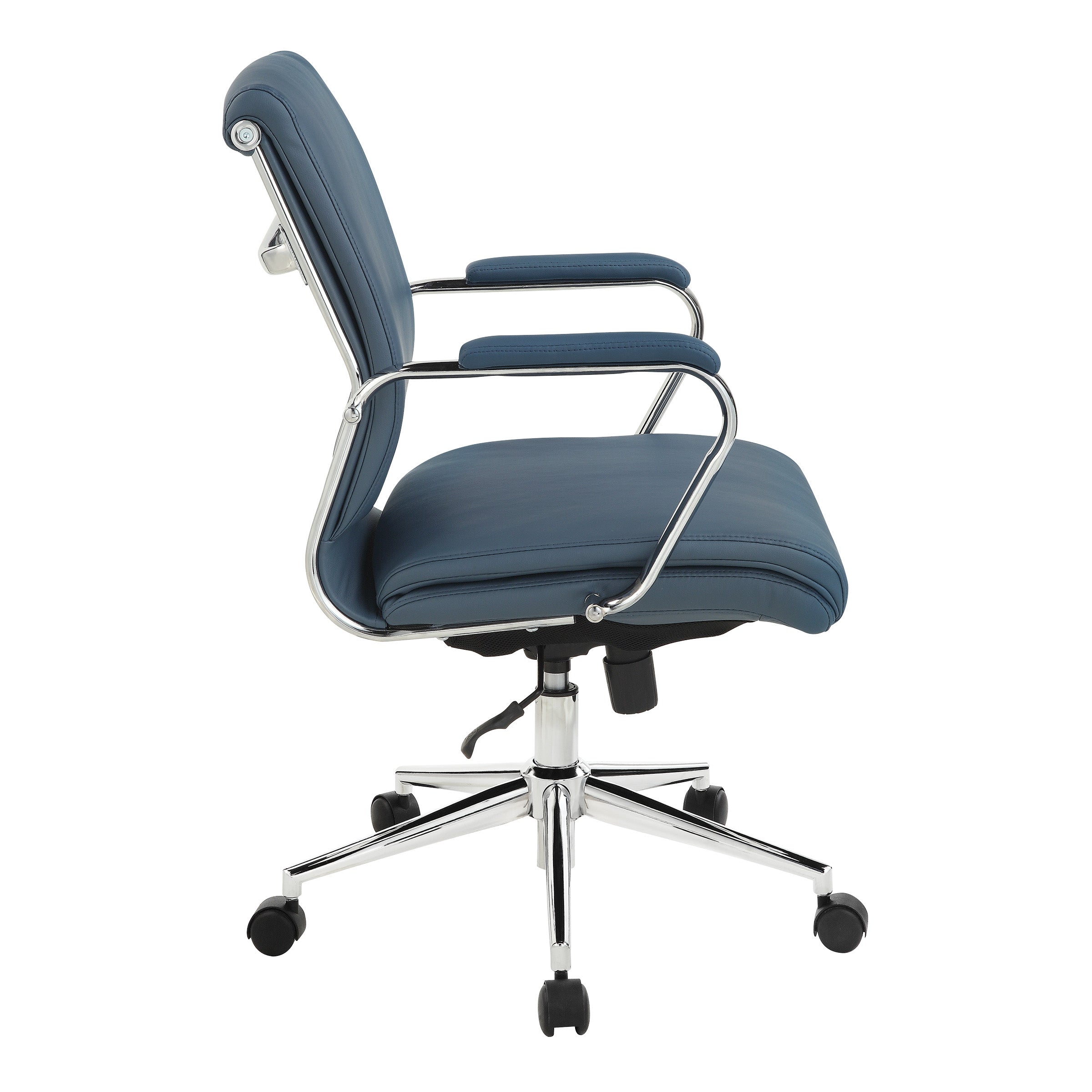 Mid Bk Silver Ion Technology Fabric Chair - Dillon Blue