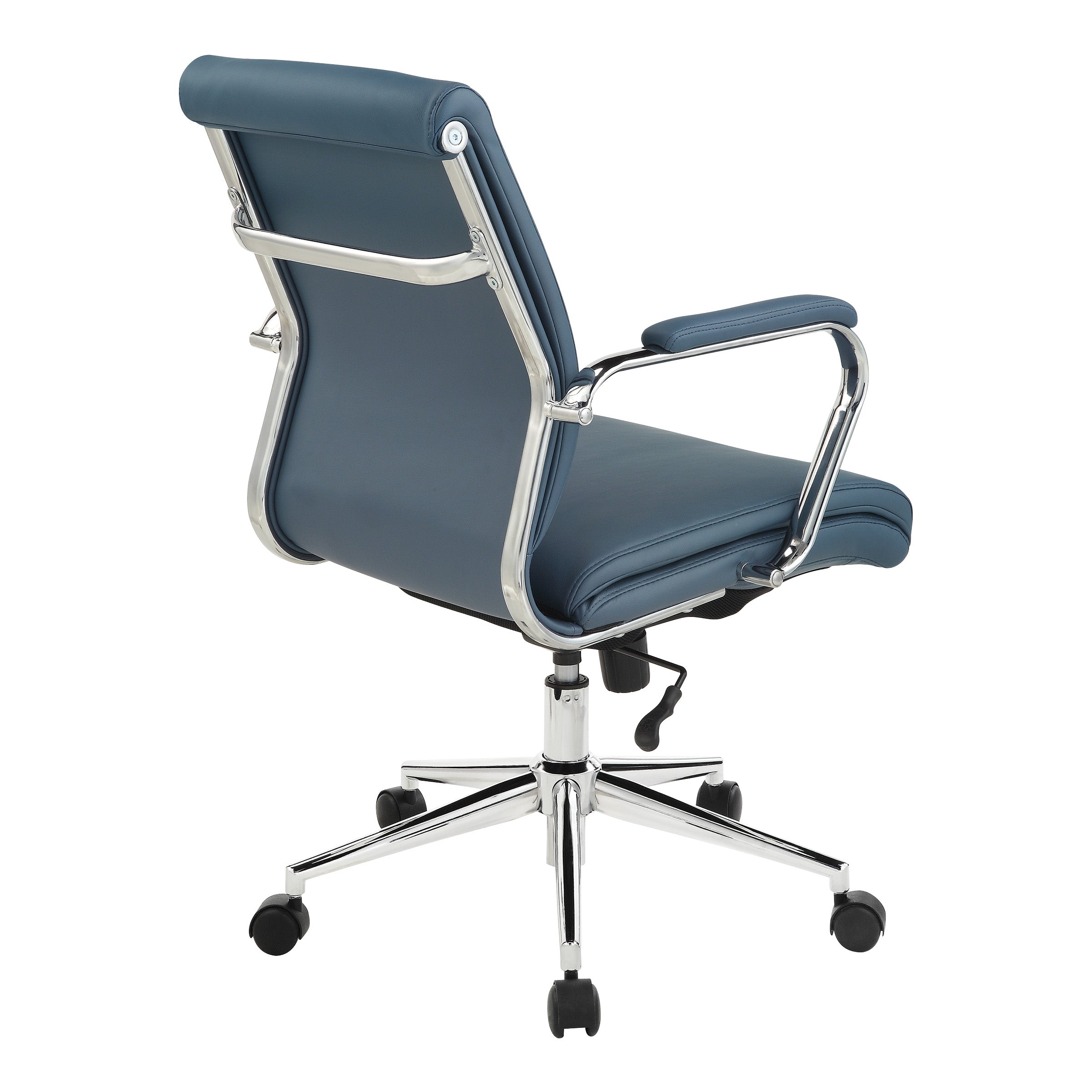Mid Bk Silver Ion Technology Fabric Chair - Dillon Blue