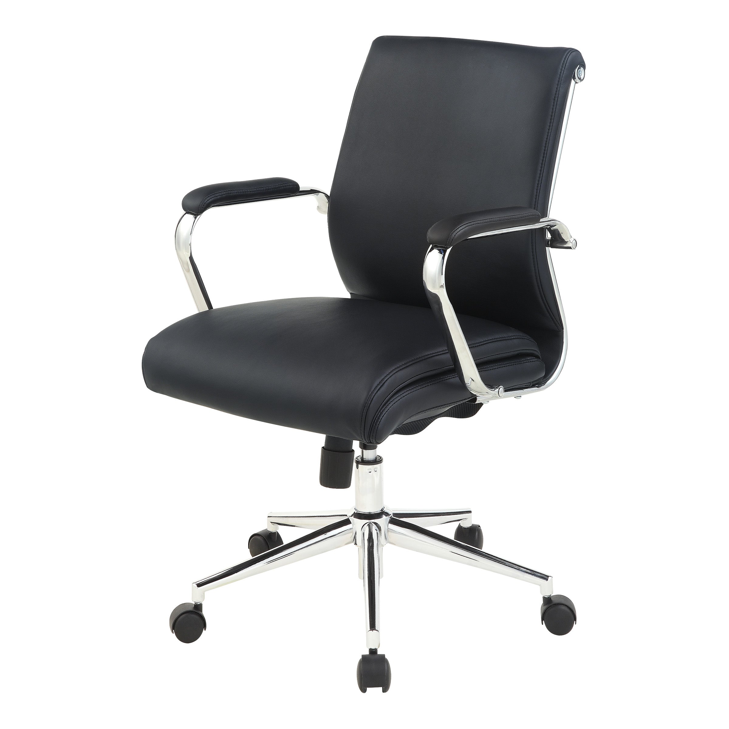 Mid Bk Silver Ion Technology Fabric Chair - Dillon Steel
