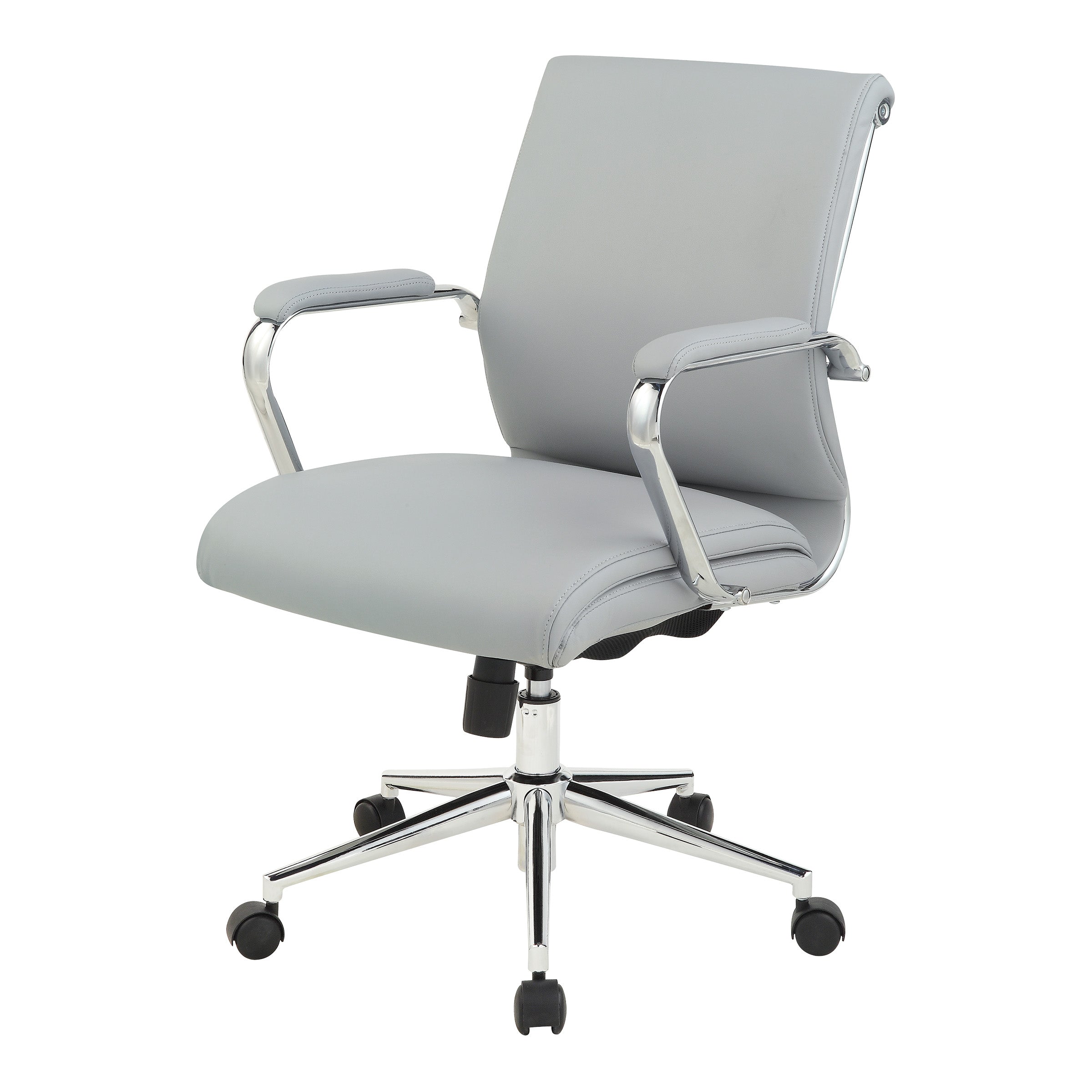 Mid Bk Silver Ion Technology Fabric Chair - Dillon Black