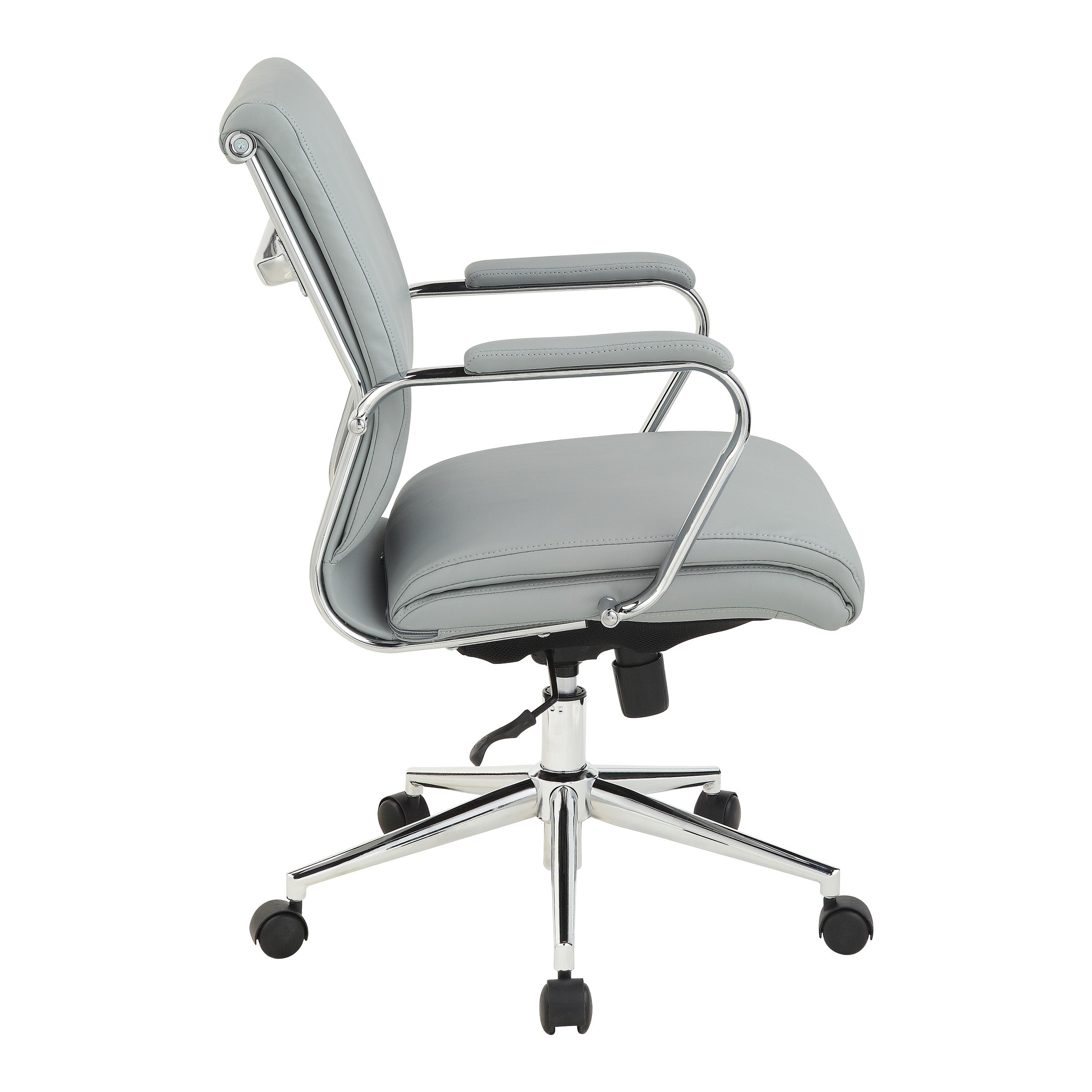 Mid Bk Silver Ion Technology Fabric Chair - Dillon Black