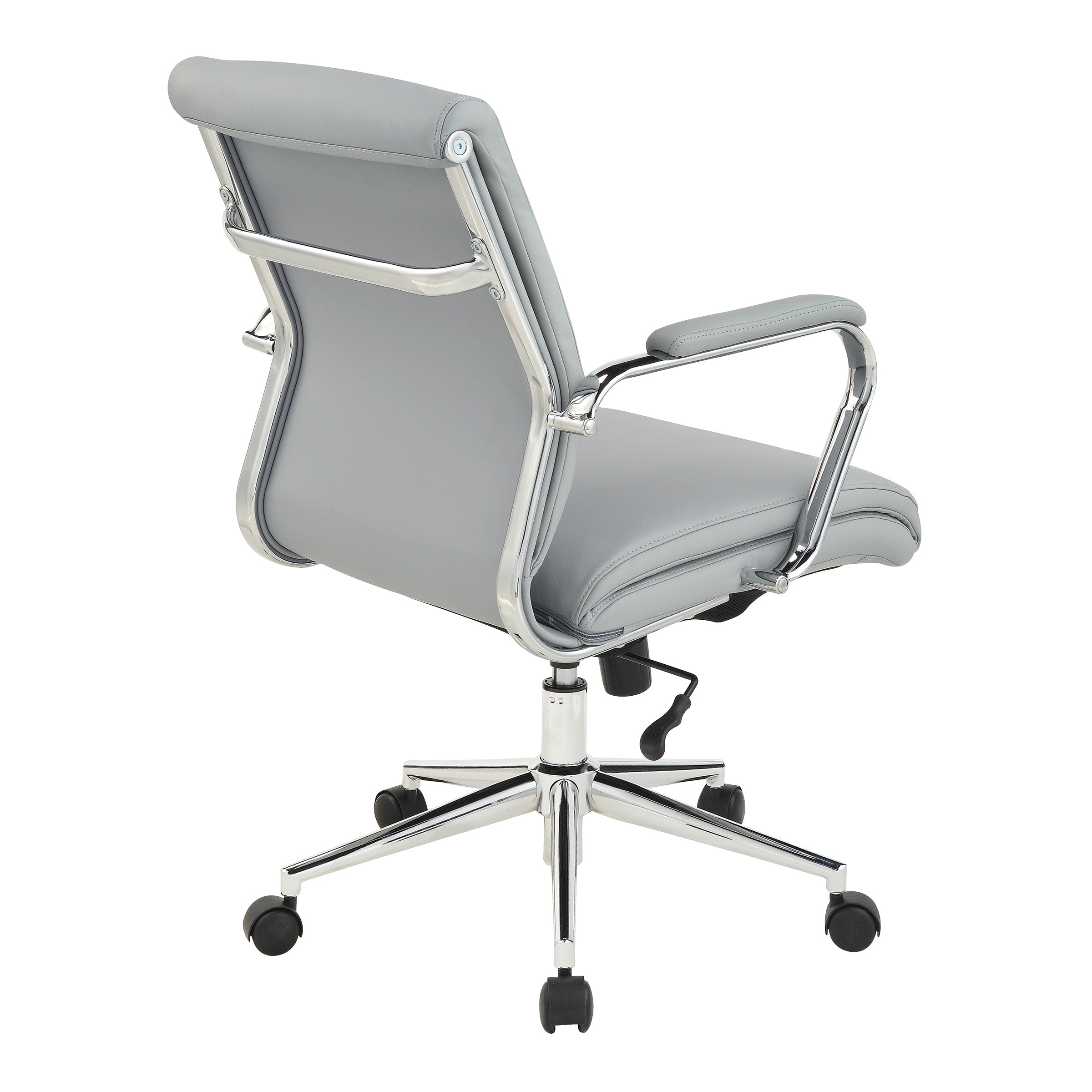 Mid Bk Silver Ion Technology Fabric Chair - Dillon Black