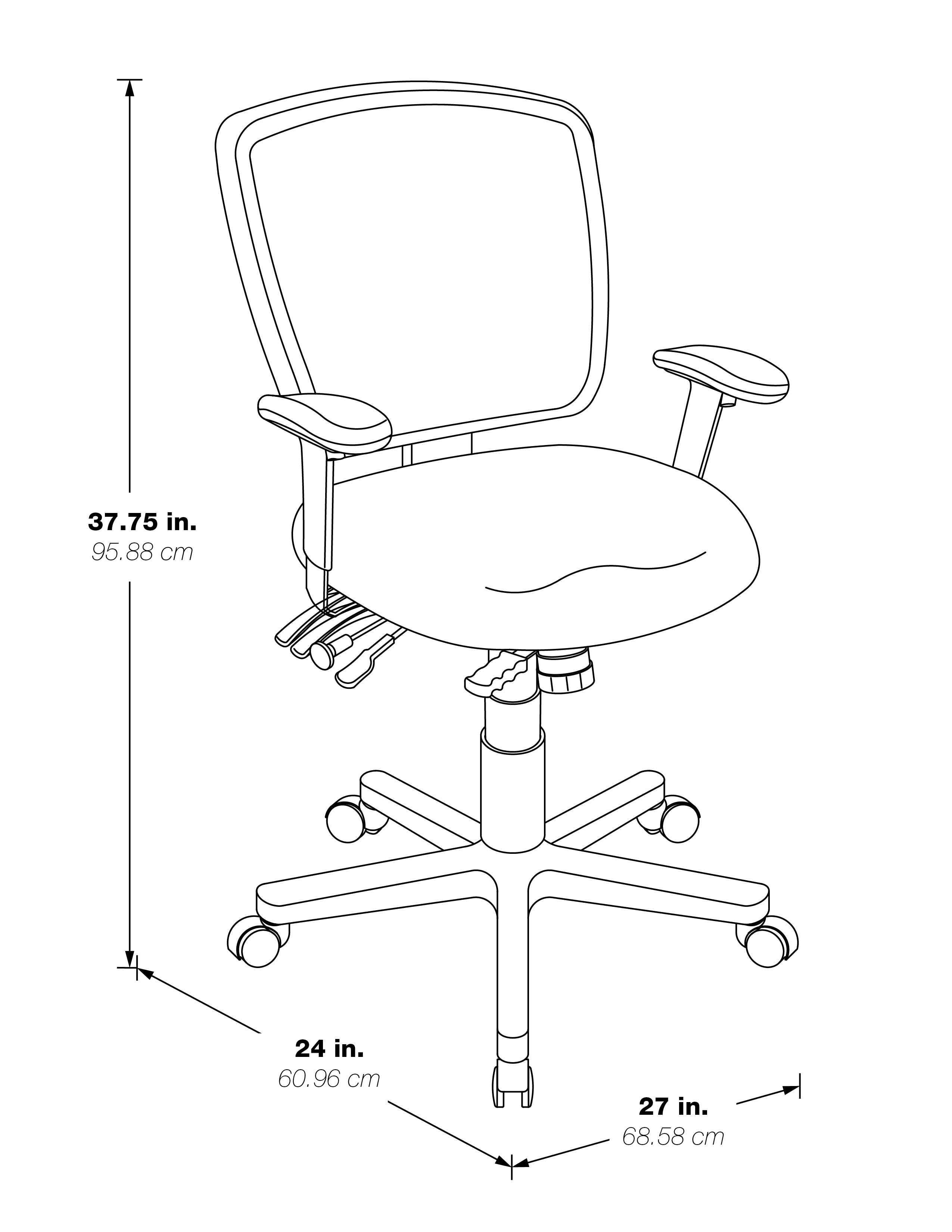 ProGrid® Mid Back Managers Chair - Custom R Grade Fabric