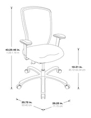 ProGrid High Back Chair - Custom R Grade Fabric